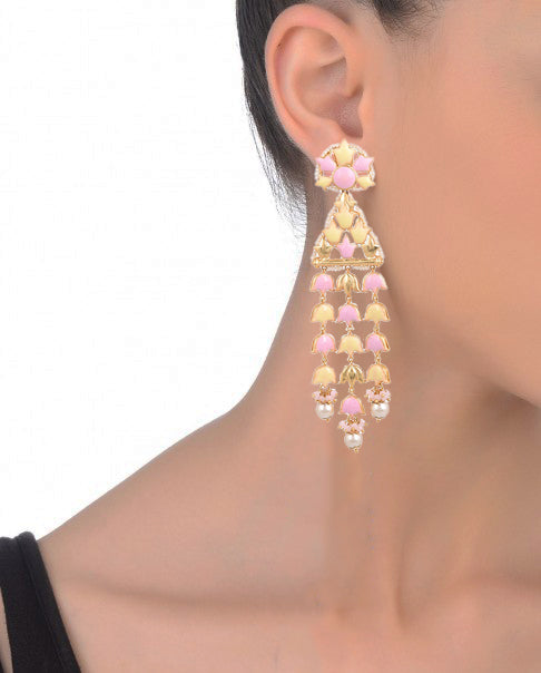 Handcrafted Jannat Earrings – Featuring a Stunning 22K Gold Plate