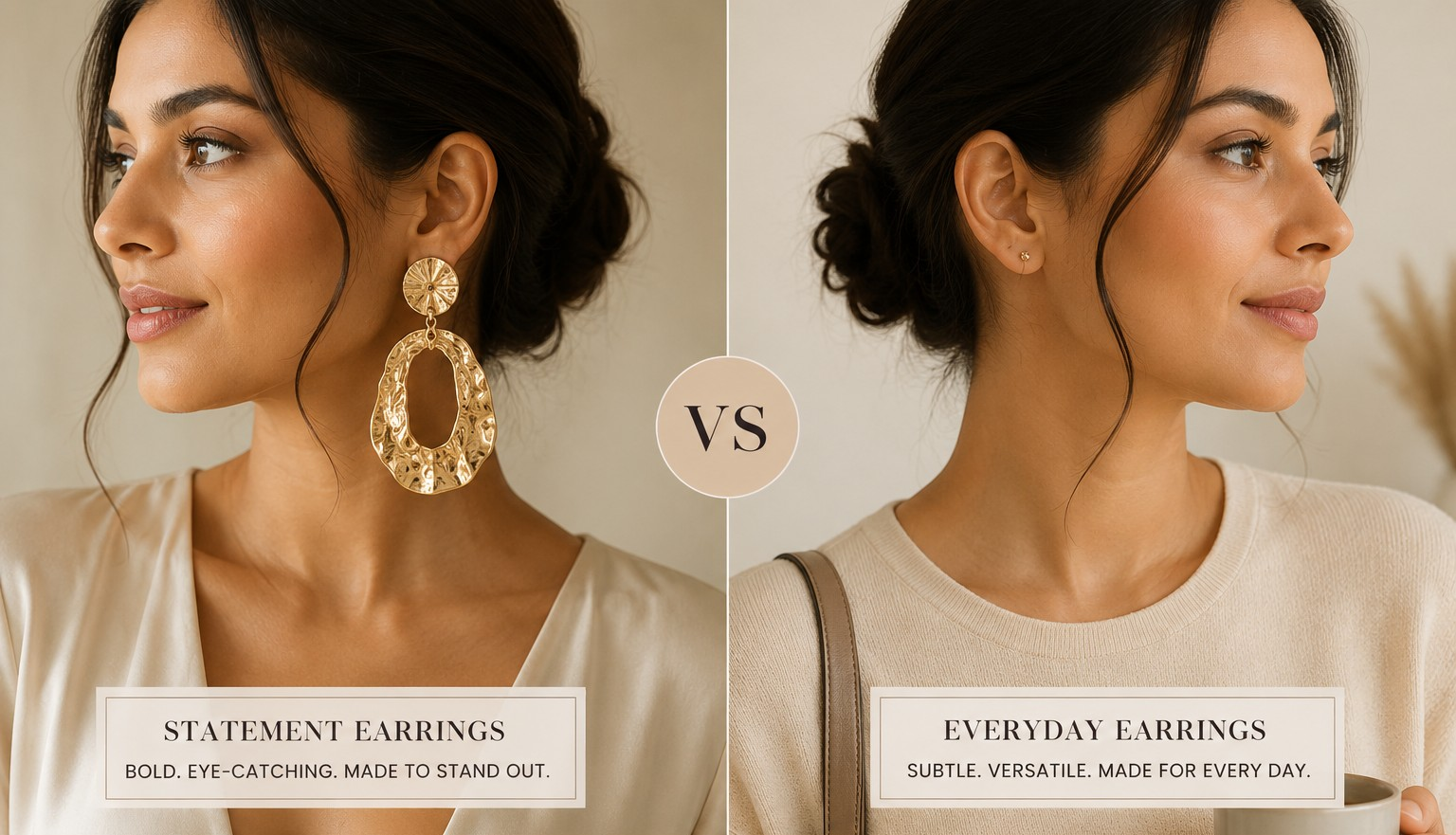 Statement Earrings vs Everyday Earrings: What's the Difference?