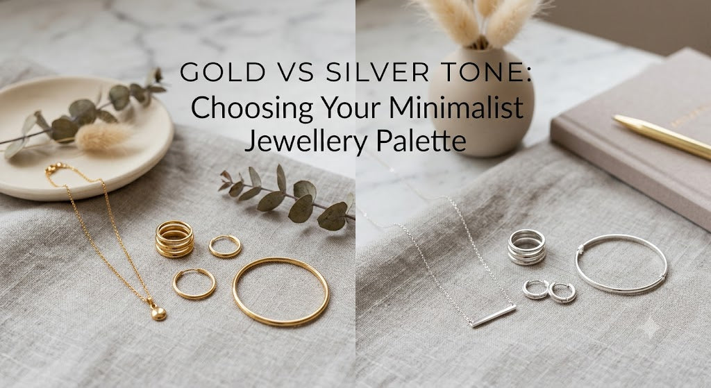Gold vs Silver Tone: Choosing Your Minimalist Jewellery Palette