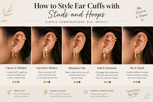 How to Style Ear Cuffs with Studs and Hoops