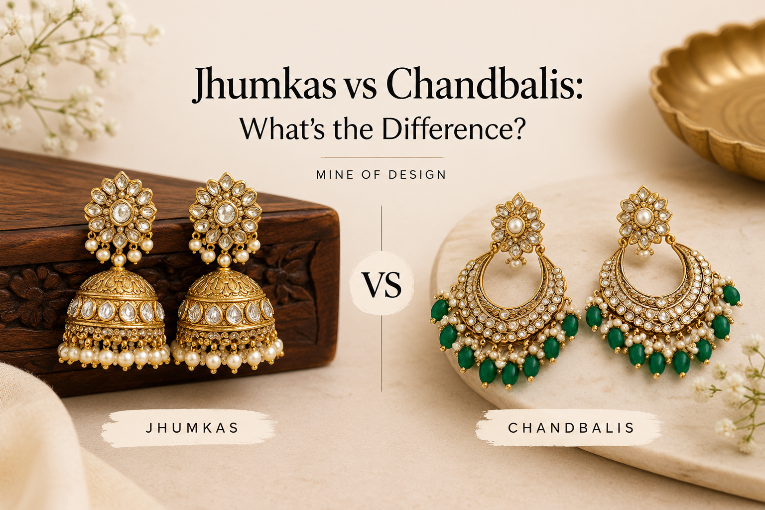 Jhumkas vs Chandbalis: What's the Difference?