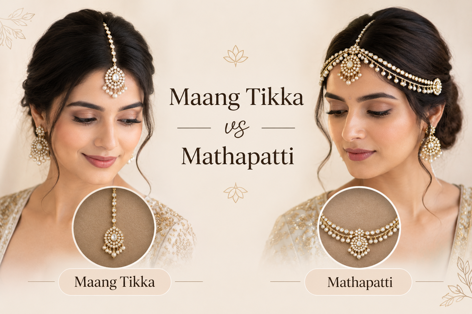 Maang Tikka vs Mathapatti: What's the Difference?