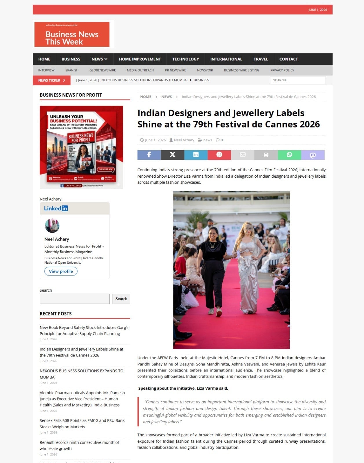 How Tribal Craftsmanship From India Reached the Cannes Red Carpet