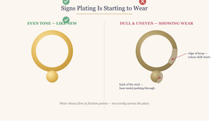 How to Care for Gold-Plated Earrings So They Don't Fade