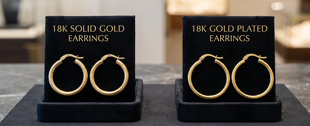 Gold-Plated vs Solid Gold Earrings: Which Should You Buy