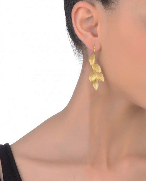Handcrafted Nature Classic Earrings with 18K Gold-Plated