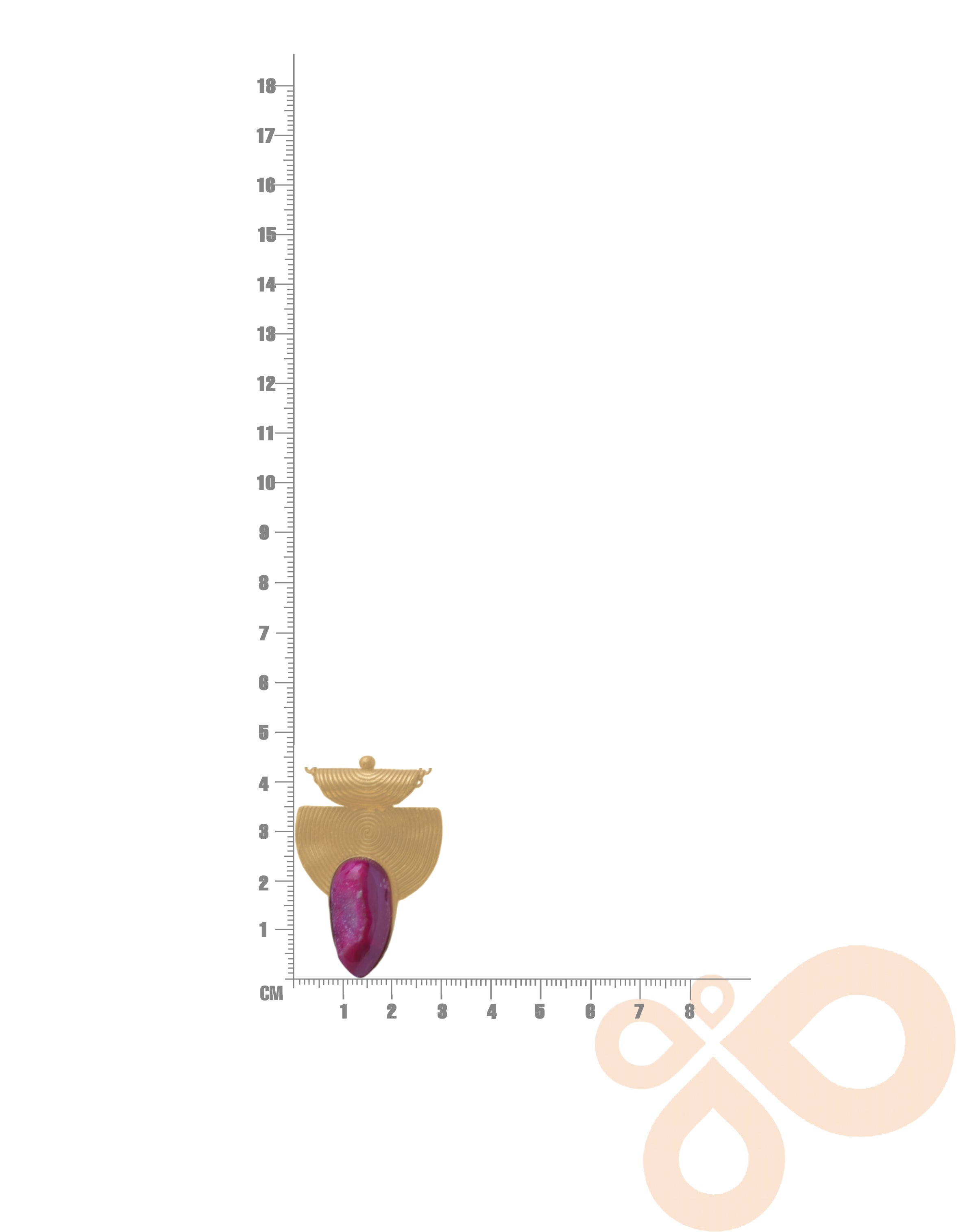 Fine One Necklace with 18K Gold-Plated Brass Pendant