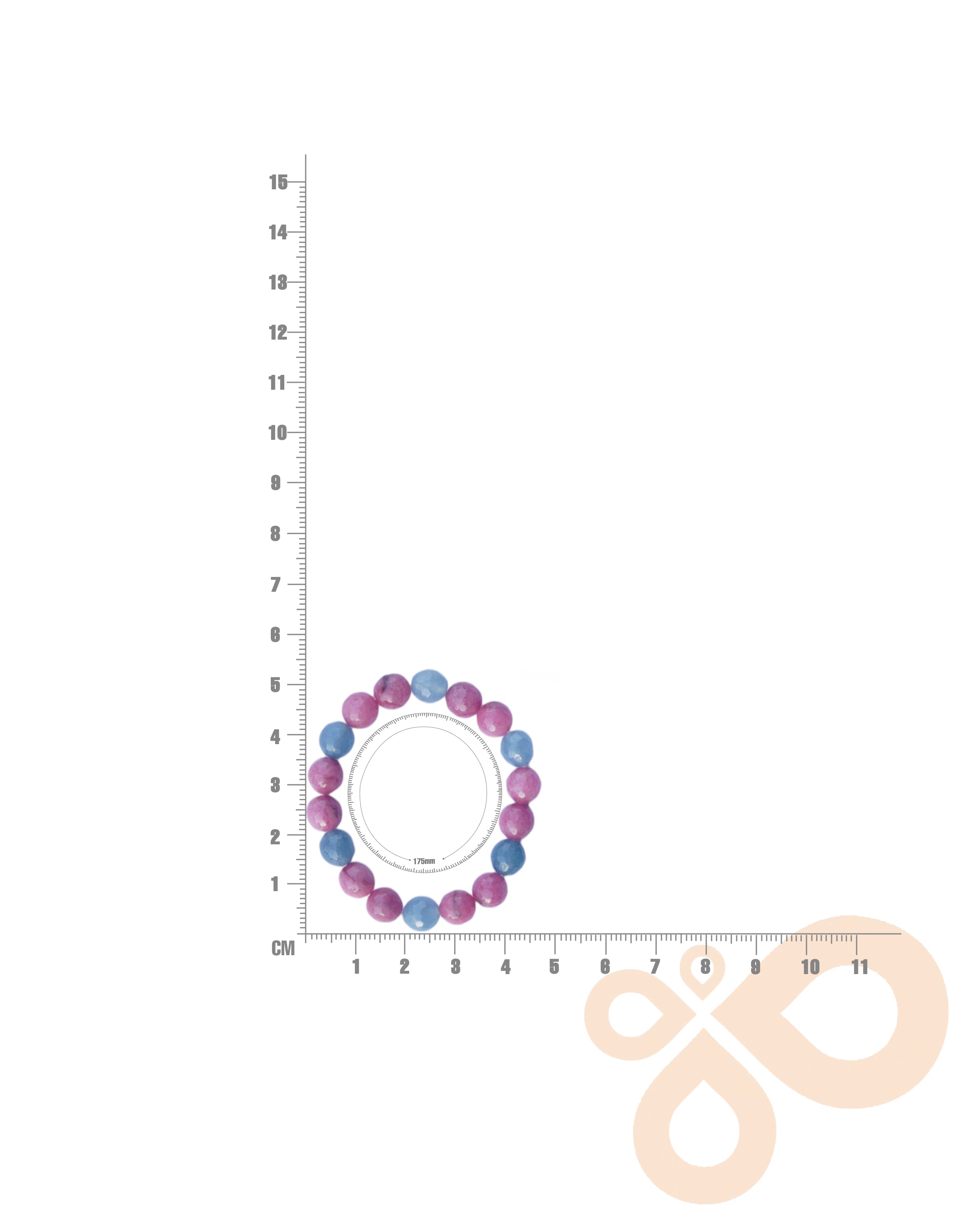 Lightweight 18K Gold-Plated Everyday Bracelet with Natural Stones