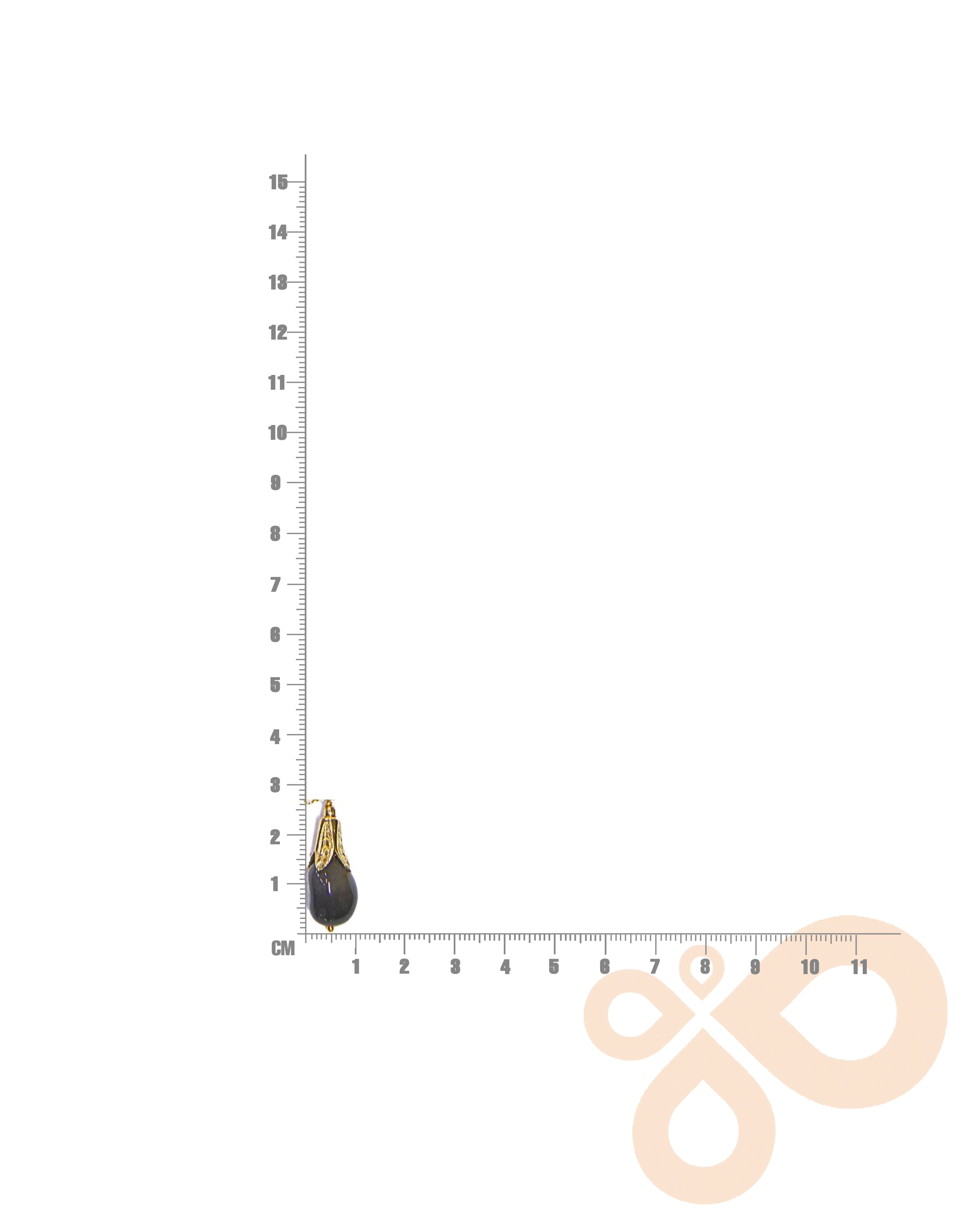 Fine One Necklace - Brass with 18K Gold Plate and Labradorite Pendant