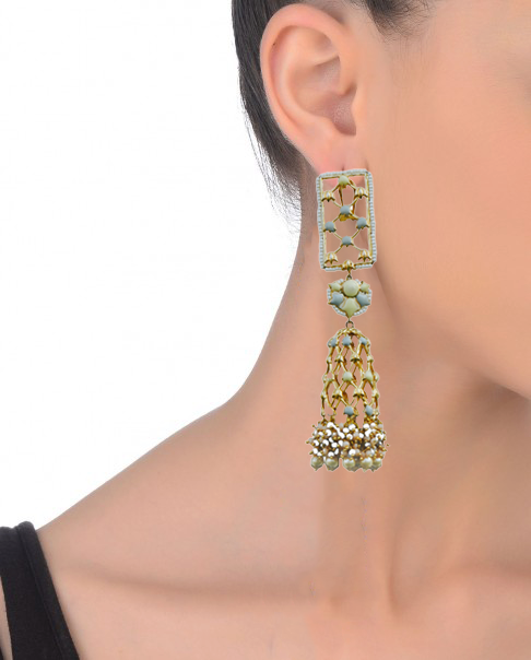 Jannat Earrings - 22K Gold-Plated Finish For Festive Look