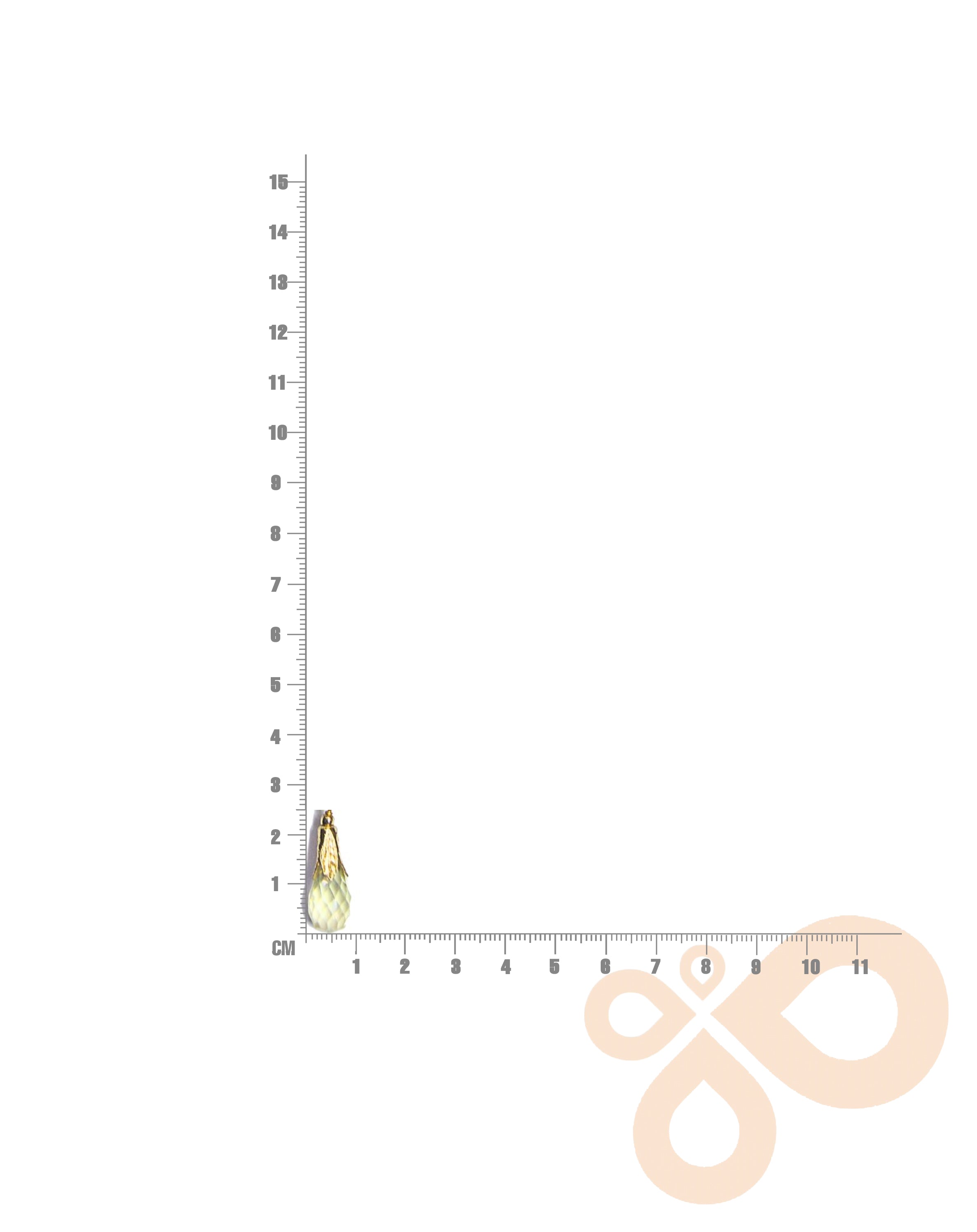 Fine One Necklace - Citrine with 18K Gold Plate and Brass