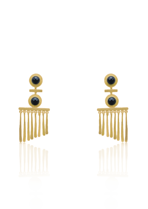 Classic Fringe Earrings – Handcrafted and Enhanced with 18K Gold Plate