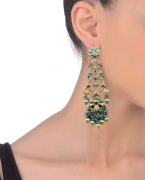Jannat Earrings 22K Gold-Plated Finish For Festive Look