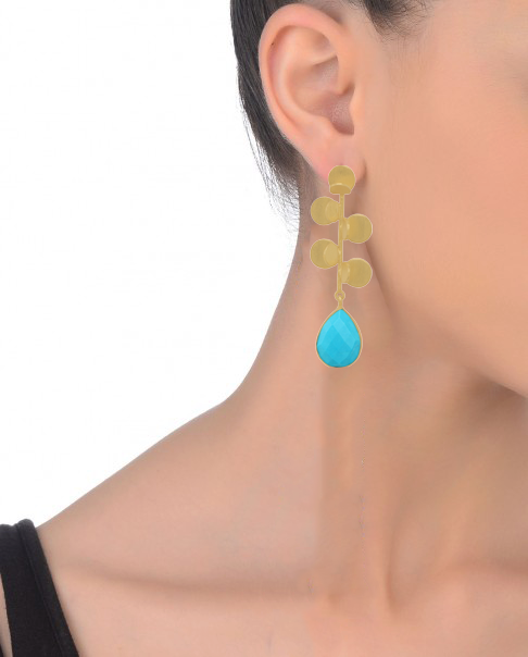 Maiden Earrings – 56mm Height with 18K Gold-Plated, Handmade in India