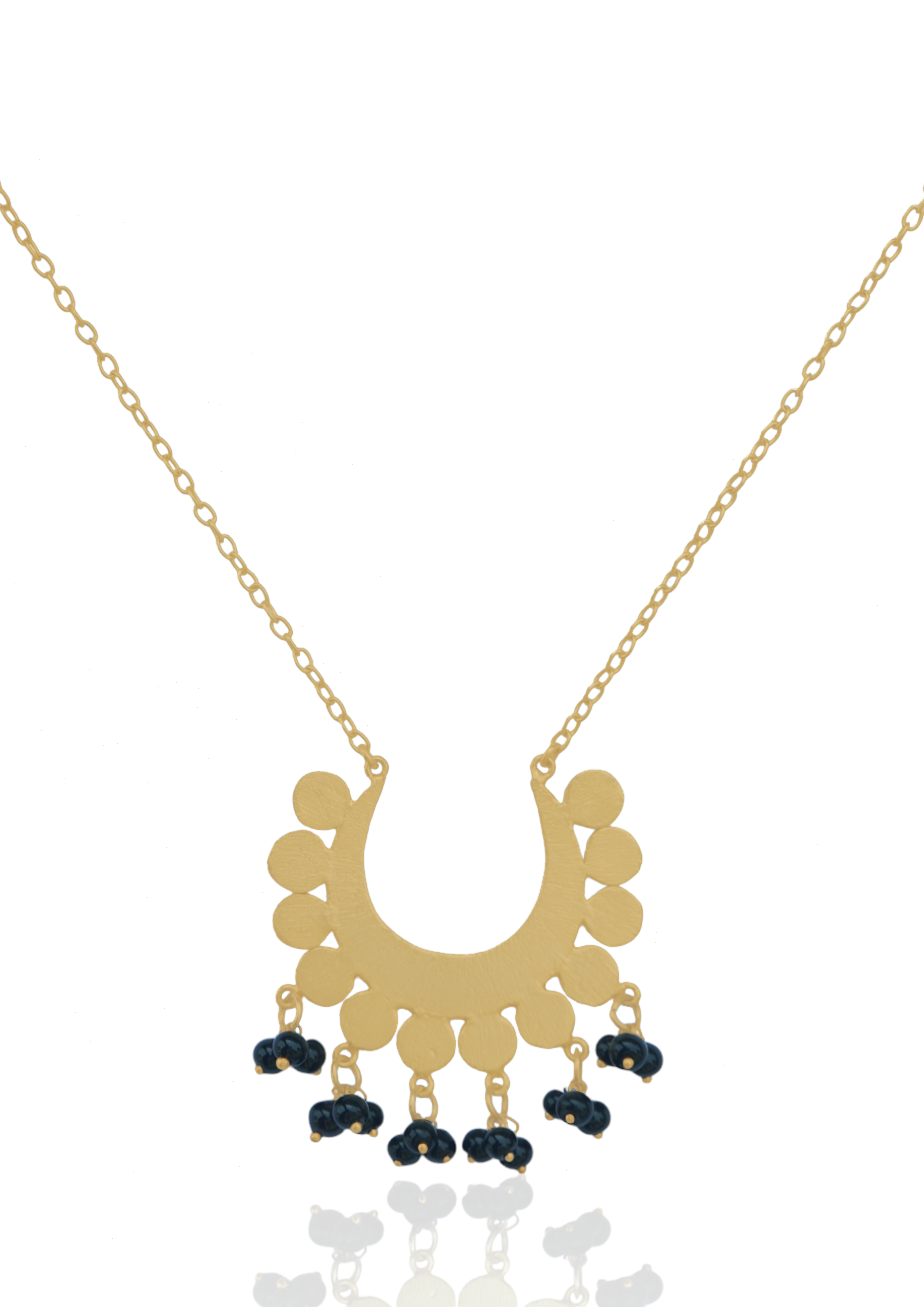 Maiden Necklace - Elegant Brass Design with 22K Gold Plating