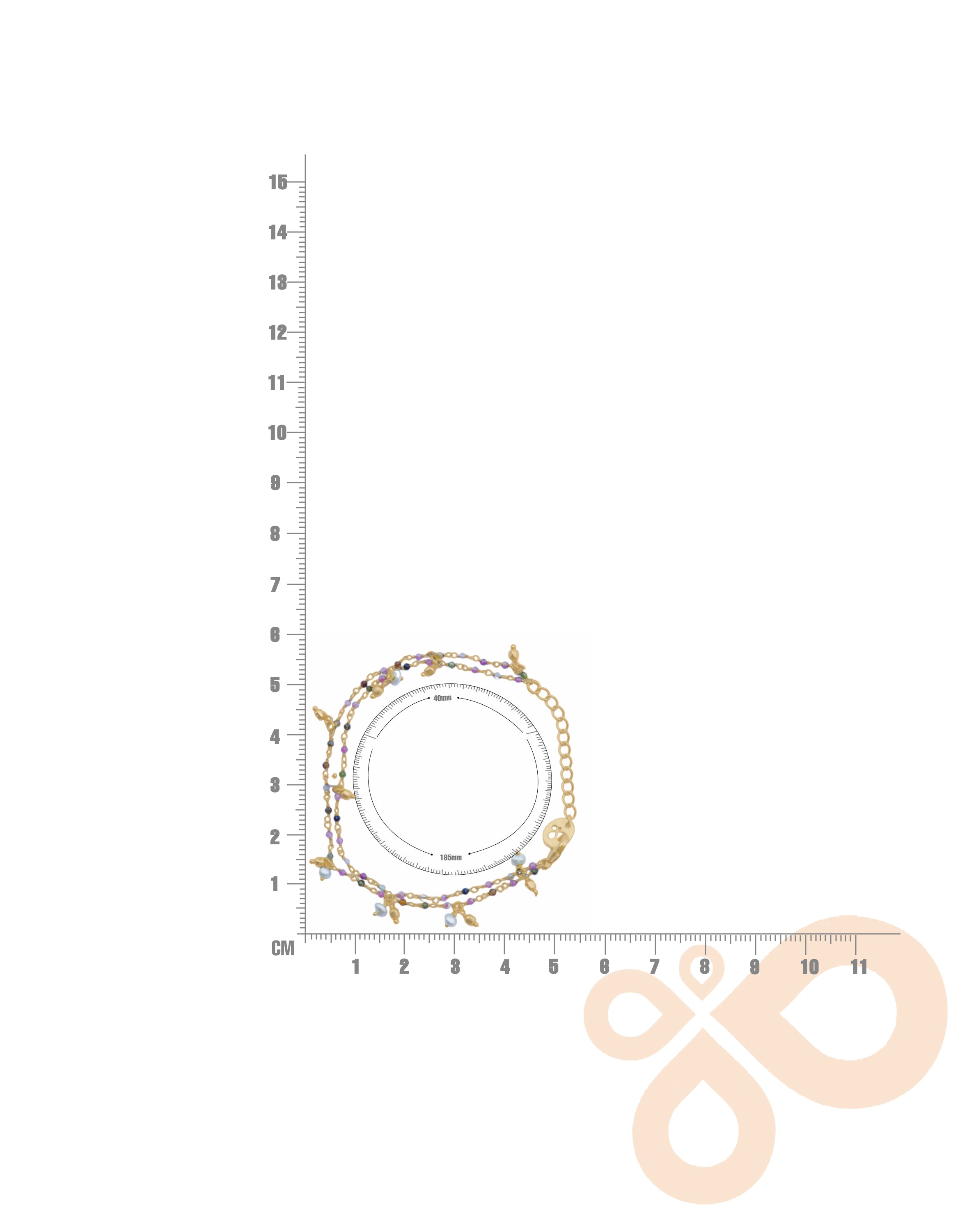 Ethically Crafted Tourmaline Gold-Plated Bracelet