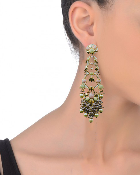 Handcrafted Jannat Earrings – Elegant Design with 22K Gold Plating