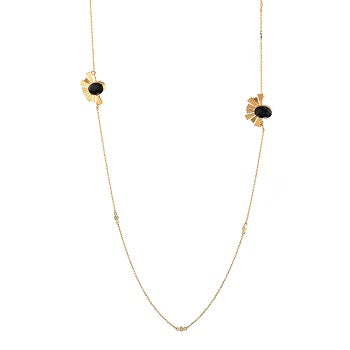 Metal Blast Necklace - Ethical Brass and Natural Stone Design