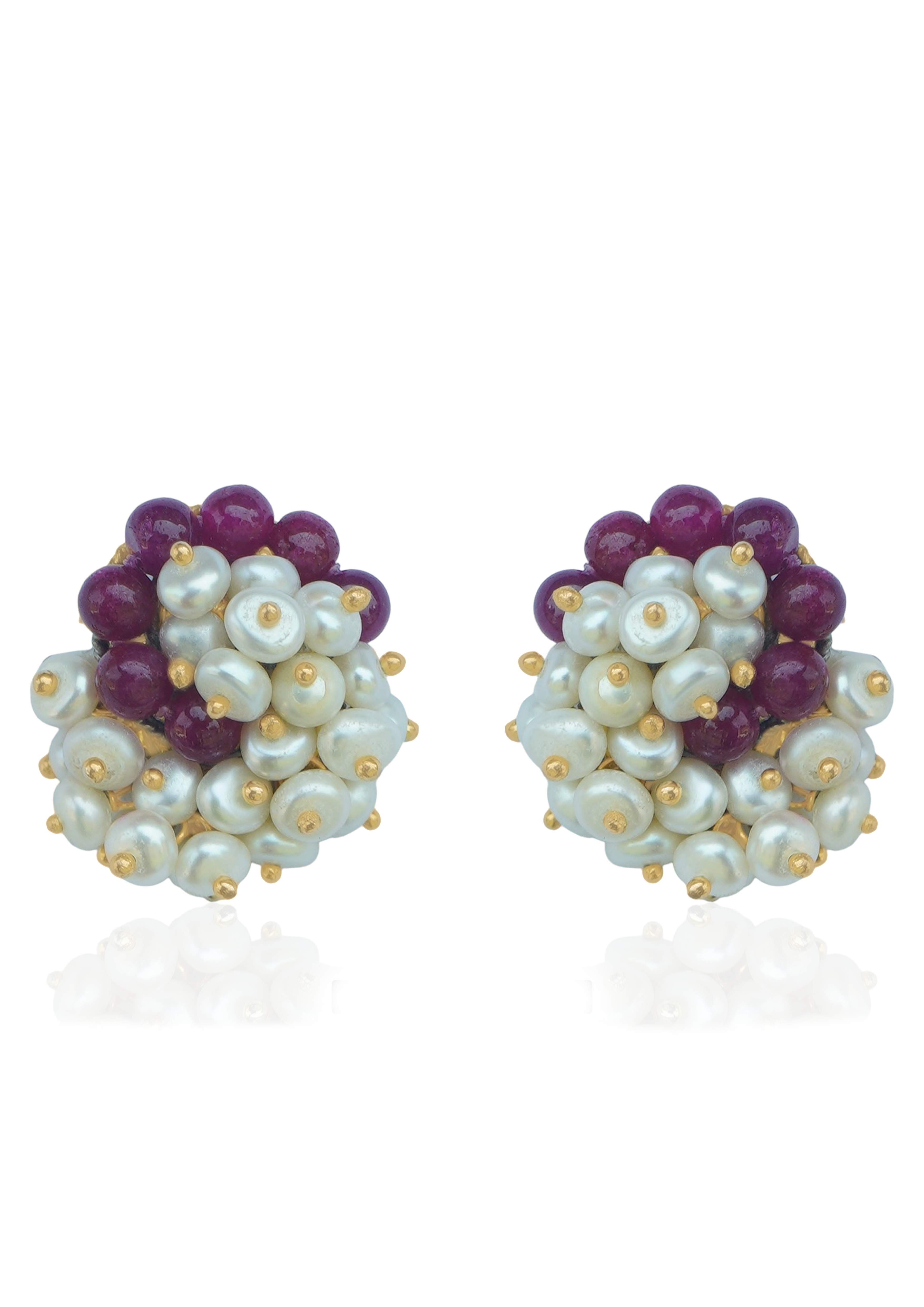 Everyday Radiance: Lightweight Ethical Gold-Plated Earrings with Natural Stones