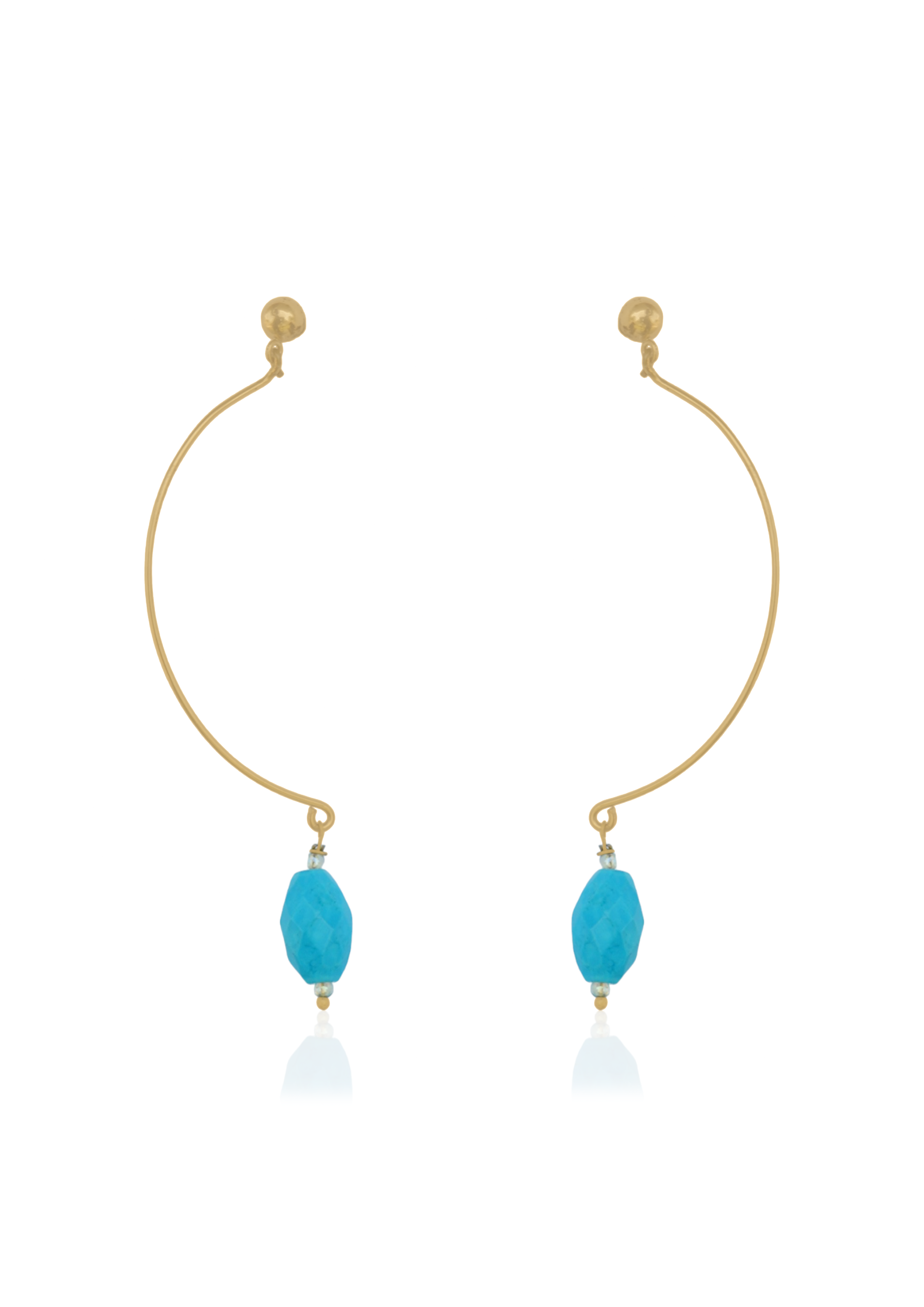 Handmade 18K Gold Plate Earrings – Delicate Design for Effortless Style