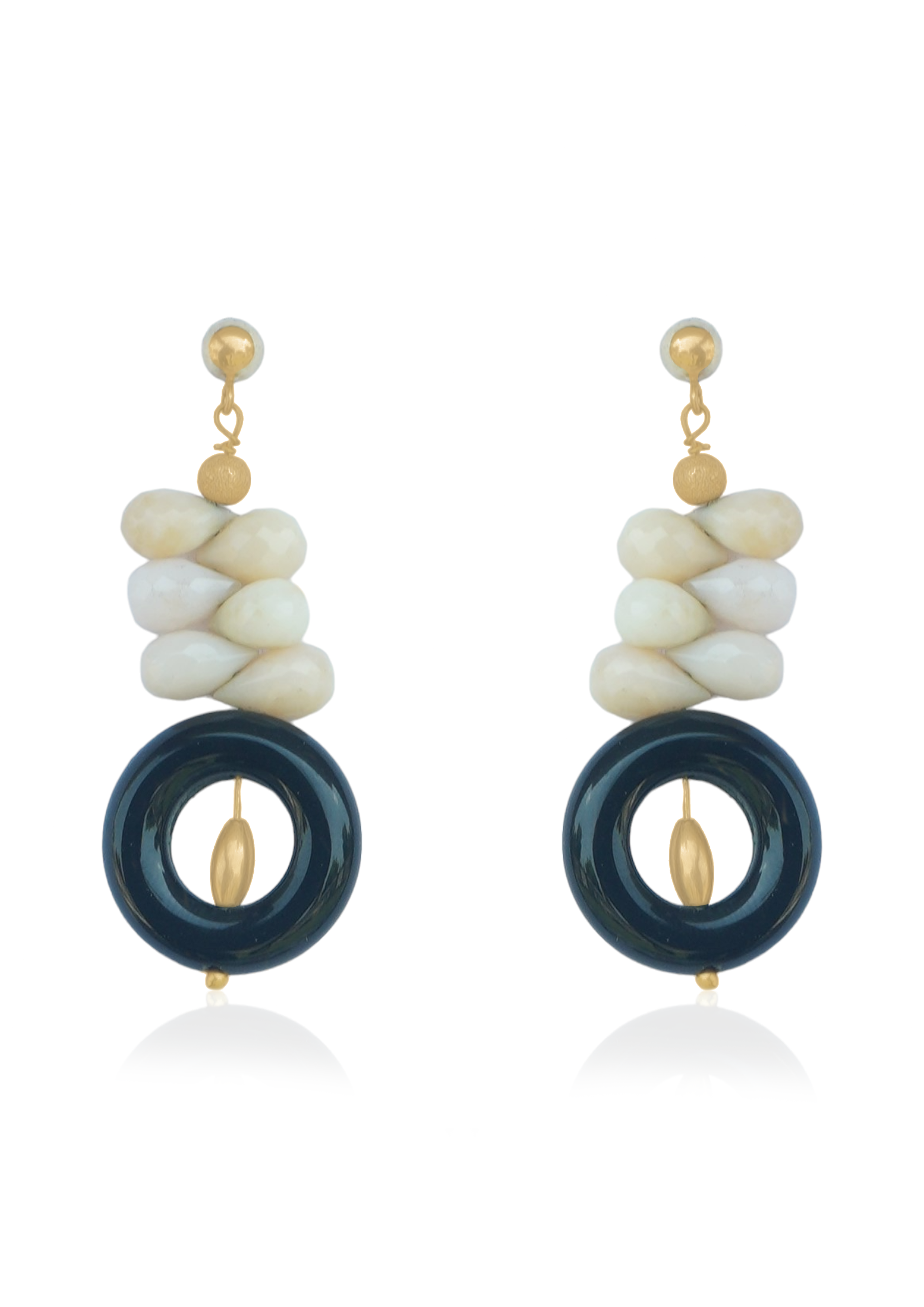 Metal Blast Earrings 50mm x 21mm – Lightweight 18K Gold-Plated