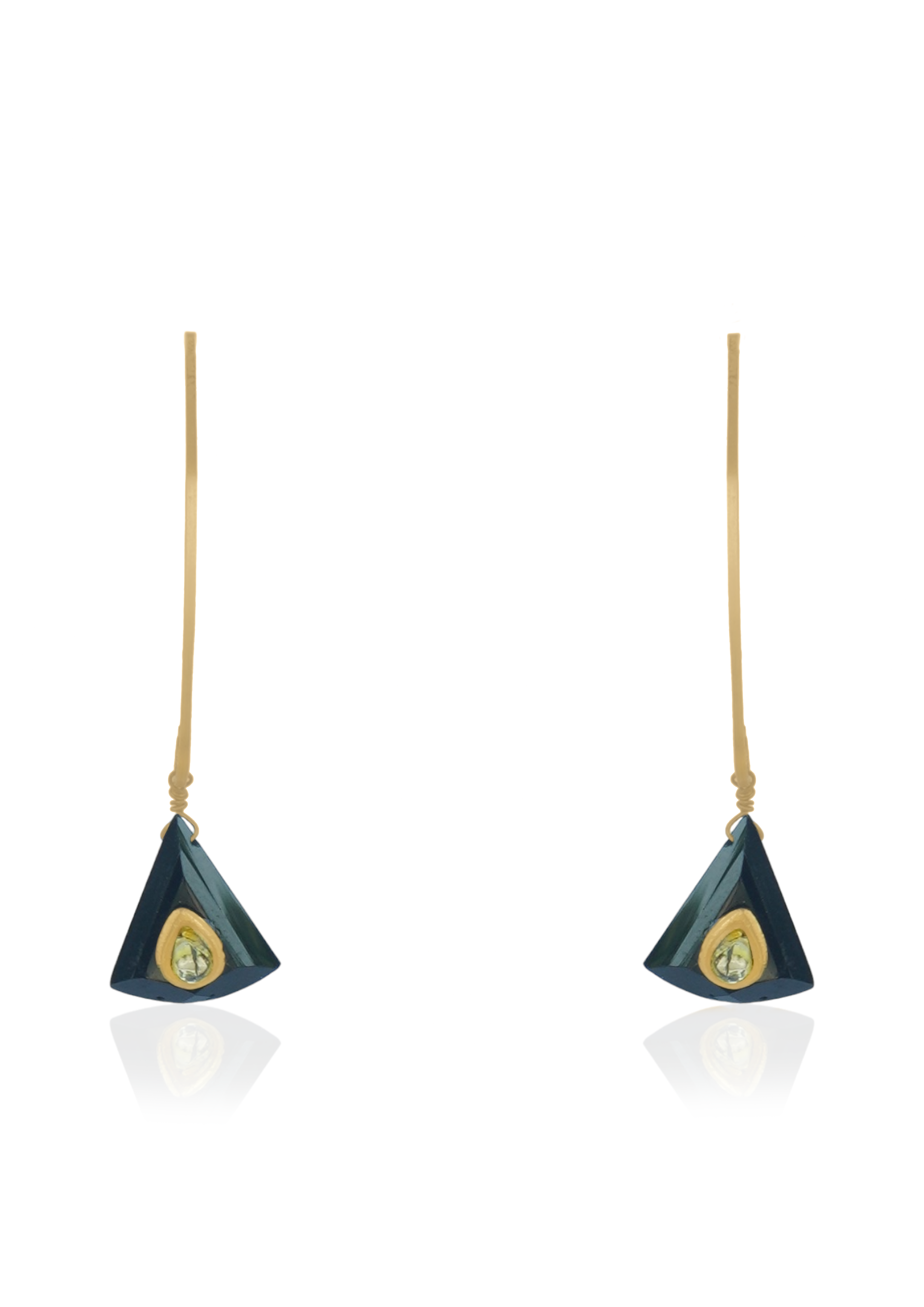 Artisan Metal Blast Earrings (49mm x 9mm) – Lightweight, Elegant