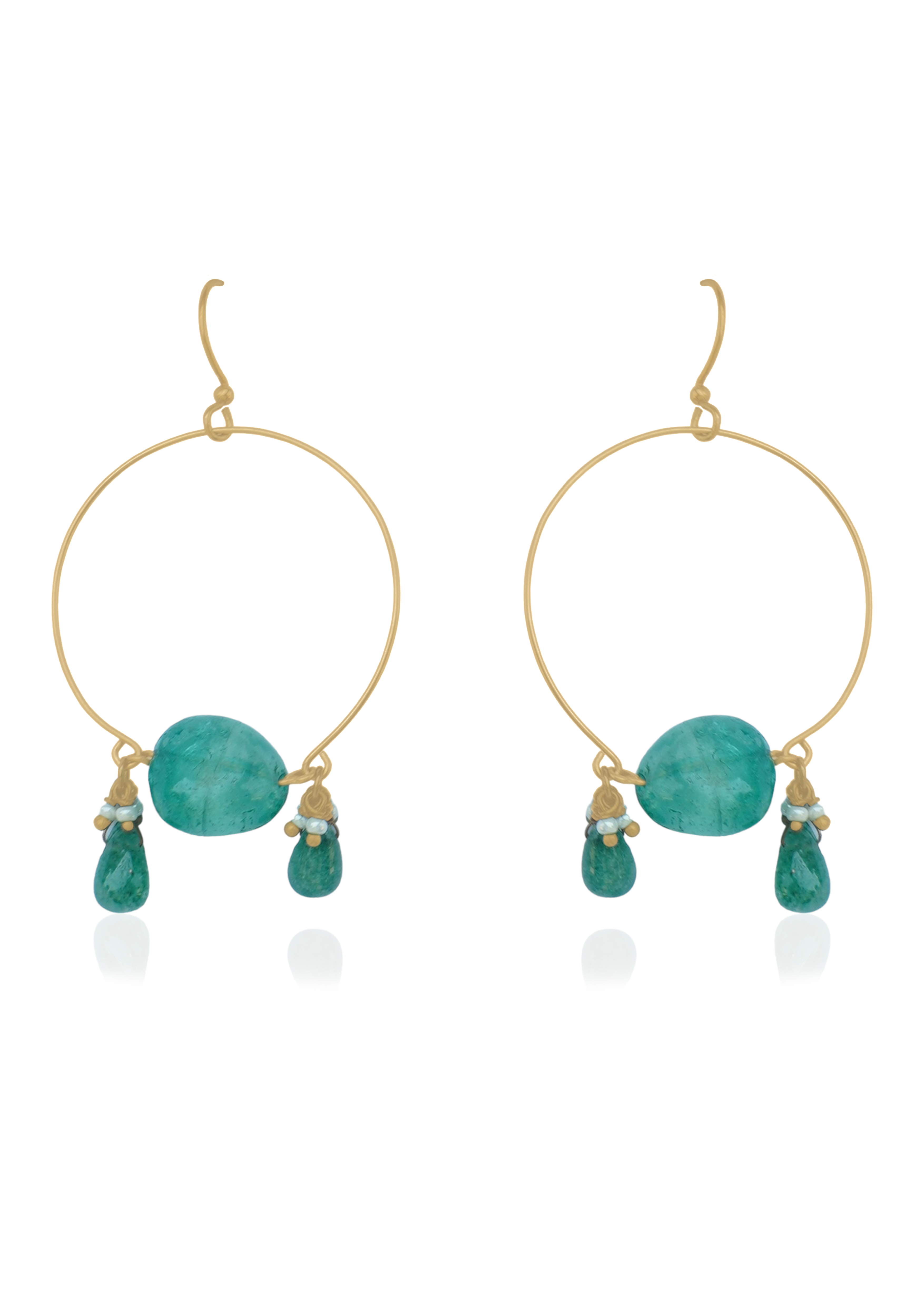 Metal Blast Earrings 60mm x 35mm – Lightweight 18K Gold-Plated