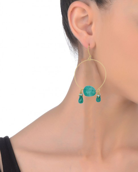 Metal Blast Earrings 60mm x 35mm – Lightweight 18K Gold-Plated