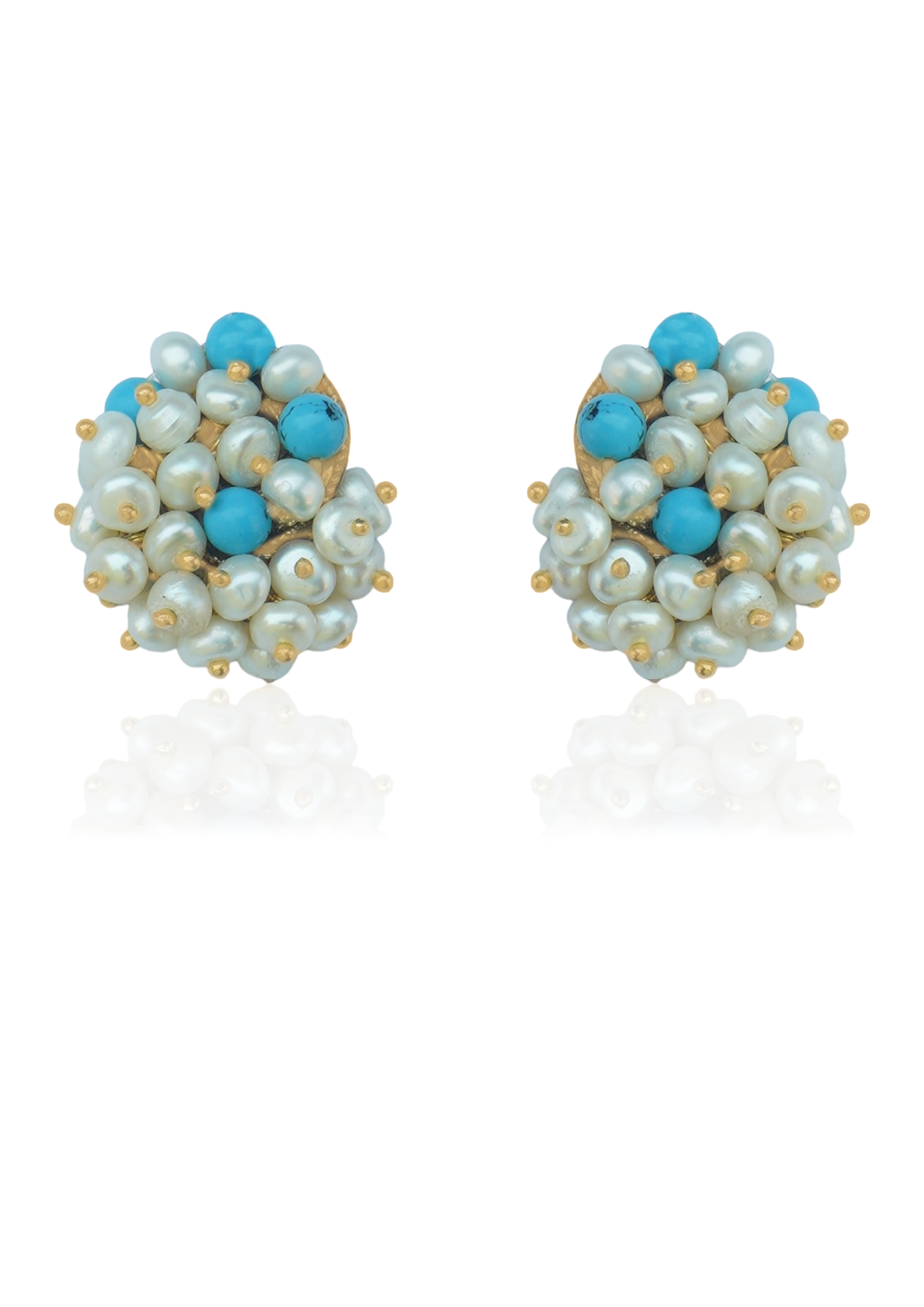 Metal Blast Earrings 24mm x 24mm – Super Light 18K Gold-Plated for Daily Wear