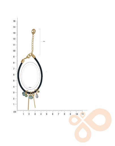 Love Bracelet Citrine and Chalcedony 37mm