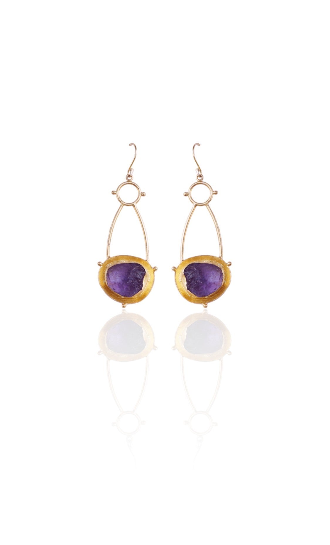 Handmade NOOR Earrings – 71mm Drop with Exquisite 18K Gold-Plated Craftsmanship