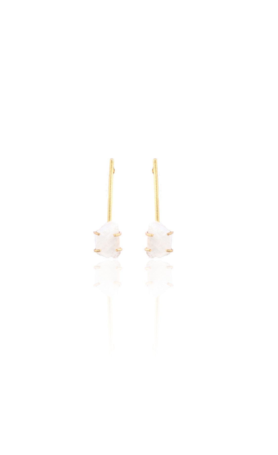 NOOR Earrings – 45mm Height, Luxurious 18K Gold-Plated Finish for Indian-Inspired Elegance