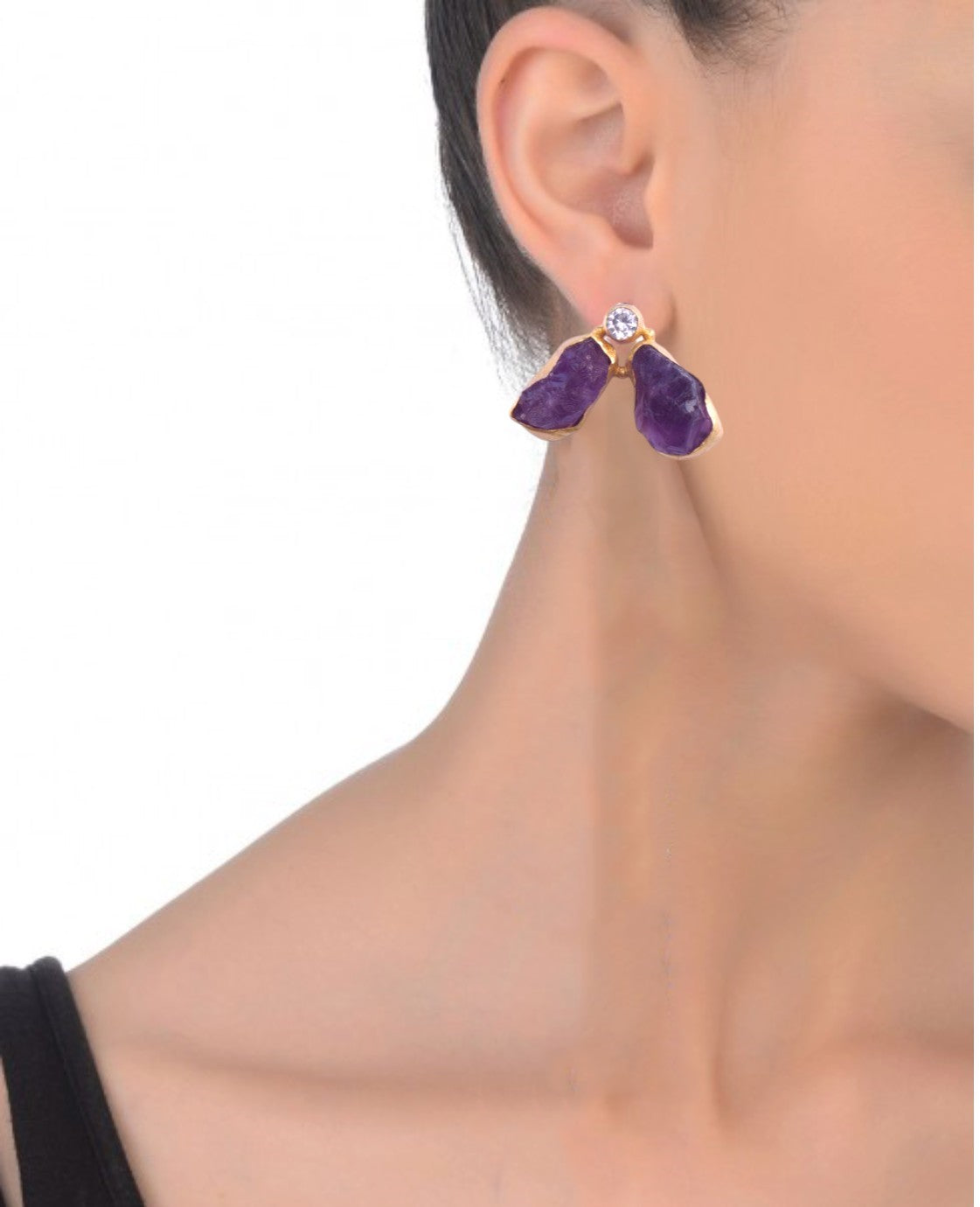 Handcrafted NOOR Earrings – 20mm Elegant Design with 18K Gold-Plated Finish for a Classic Indian Look