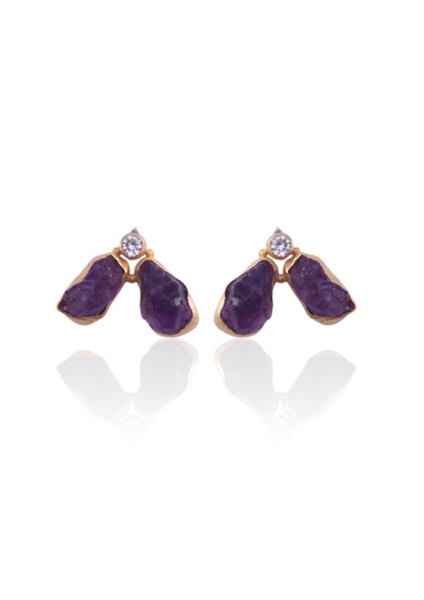 Handcrafted NOOR Earrings – 20mm Elegant Design with 18K Gold-Plated Finish for a Classic Indian Look