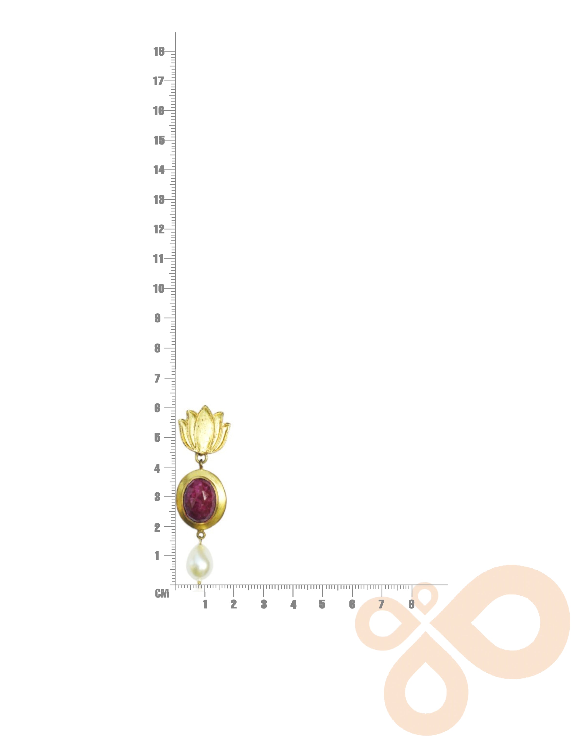 Stylish Handmade Earrings – 66mm Drop, 18K Gold-Plated Design