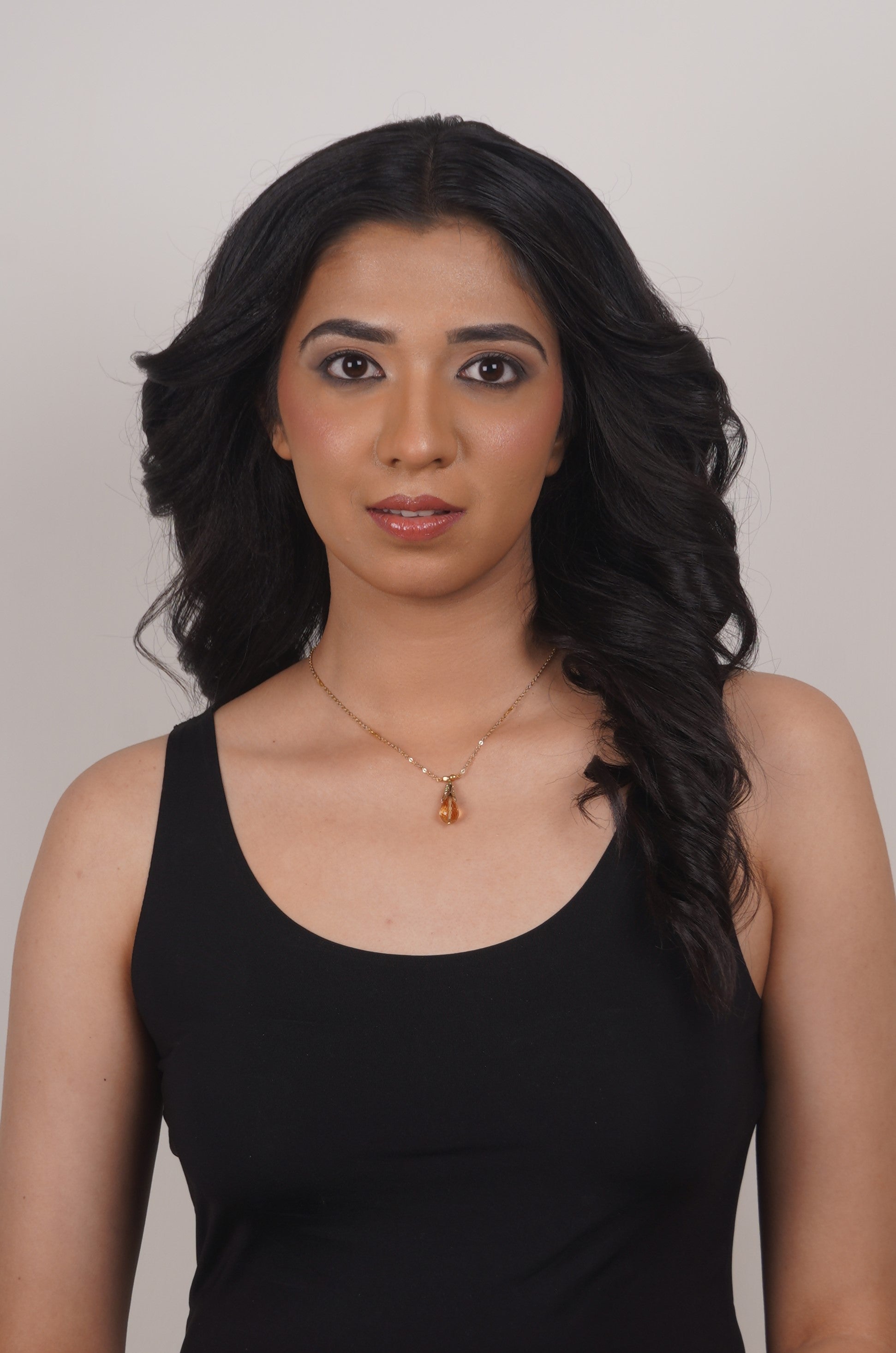 Fine One Necklace: Citrine and Freshwater Pearls