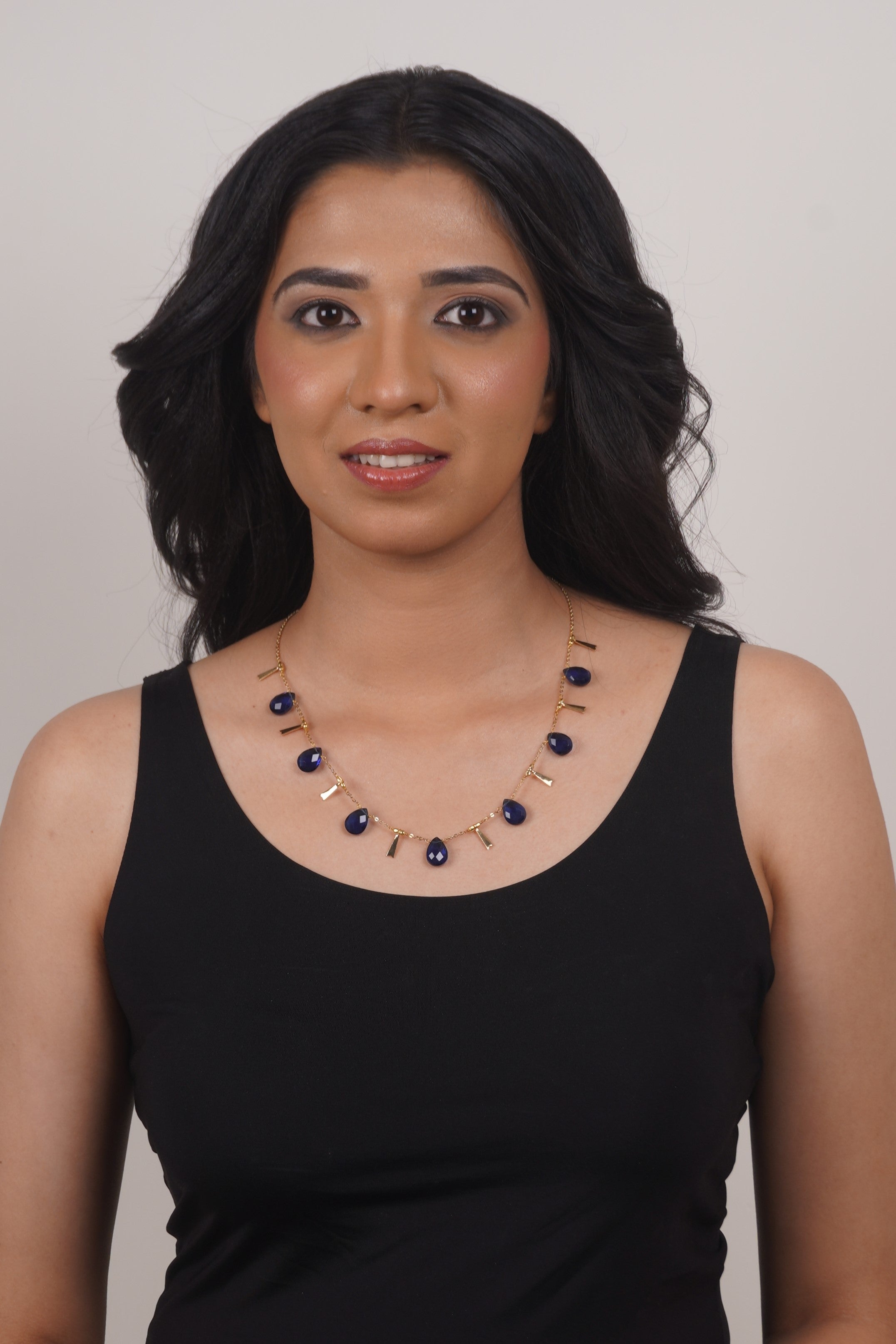 Fine One Necklace: Lucite Crystals Beads