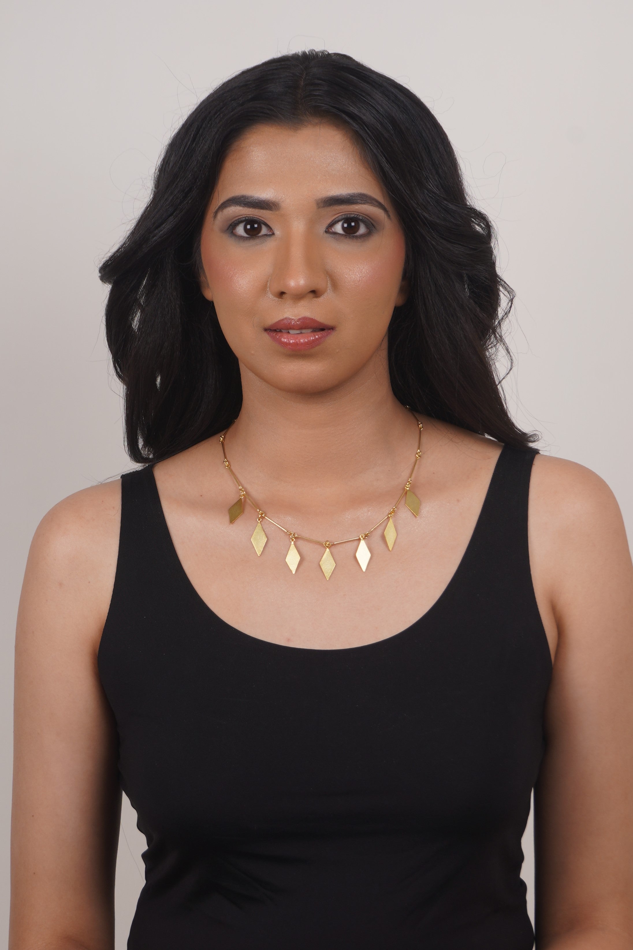 Fine One Necklace - Natural Stone with Adjustable Length Design