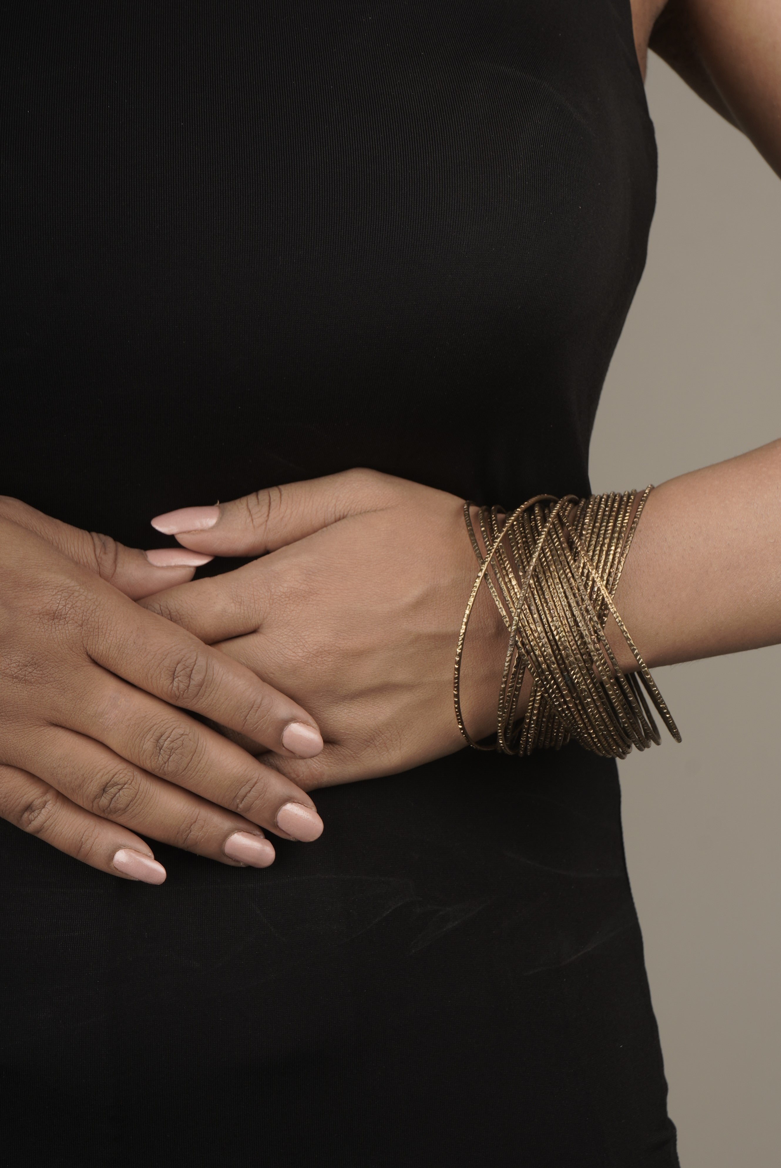 Antique Bunch Bangles: Handcrafted Brass Bangles with 22K Gold Plating