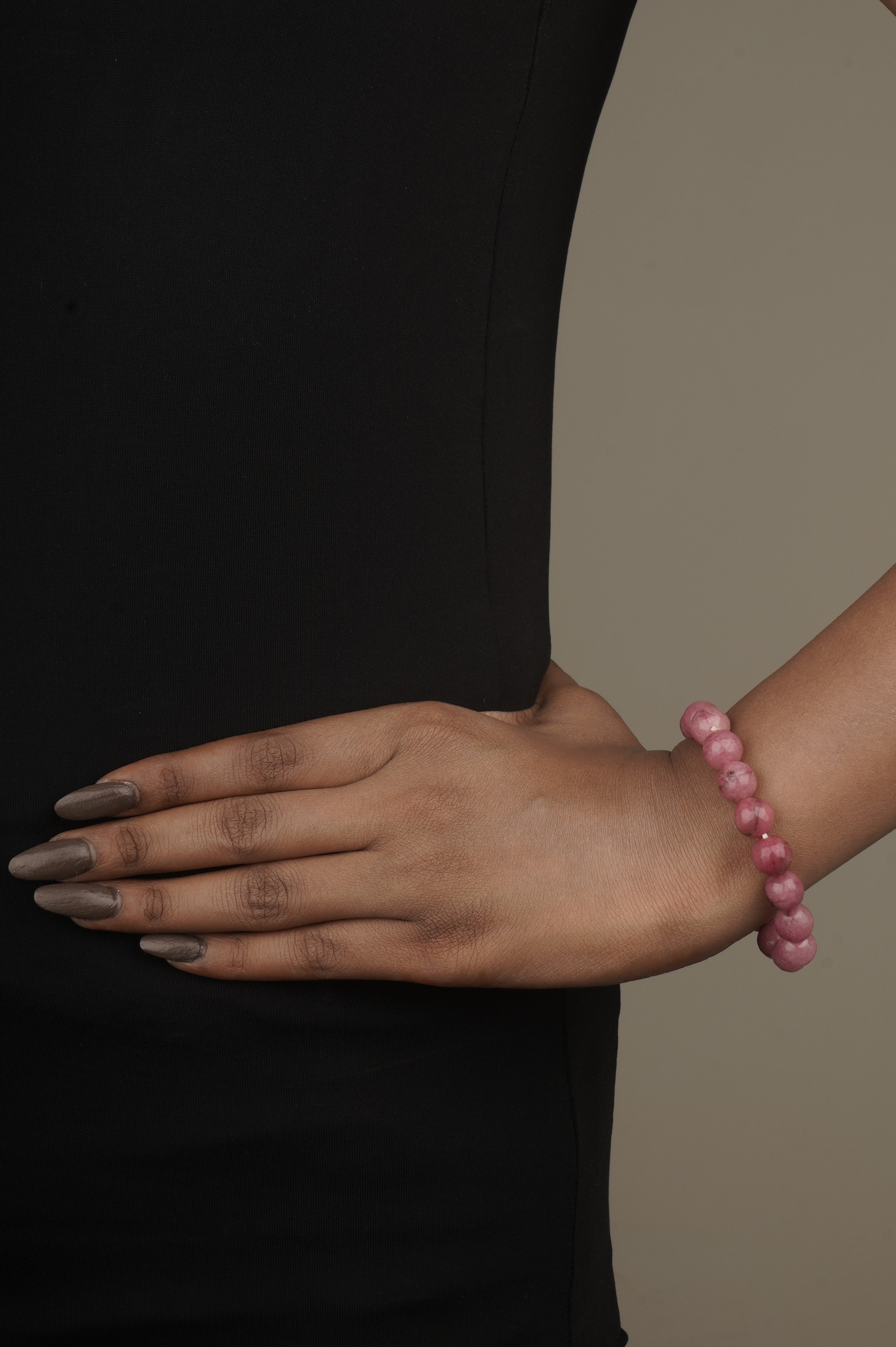 Handmade 18K Gold Plated Brass Bracelet with Natural Stones