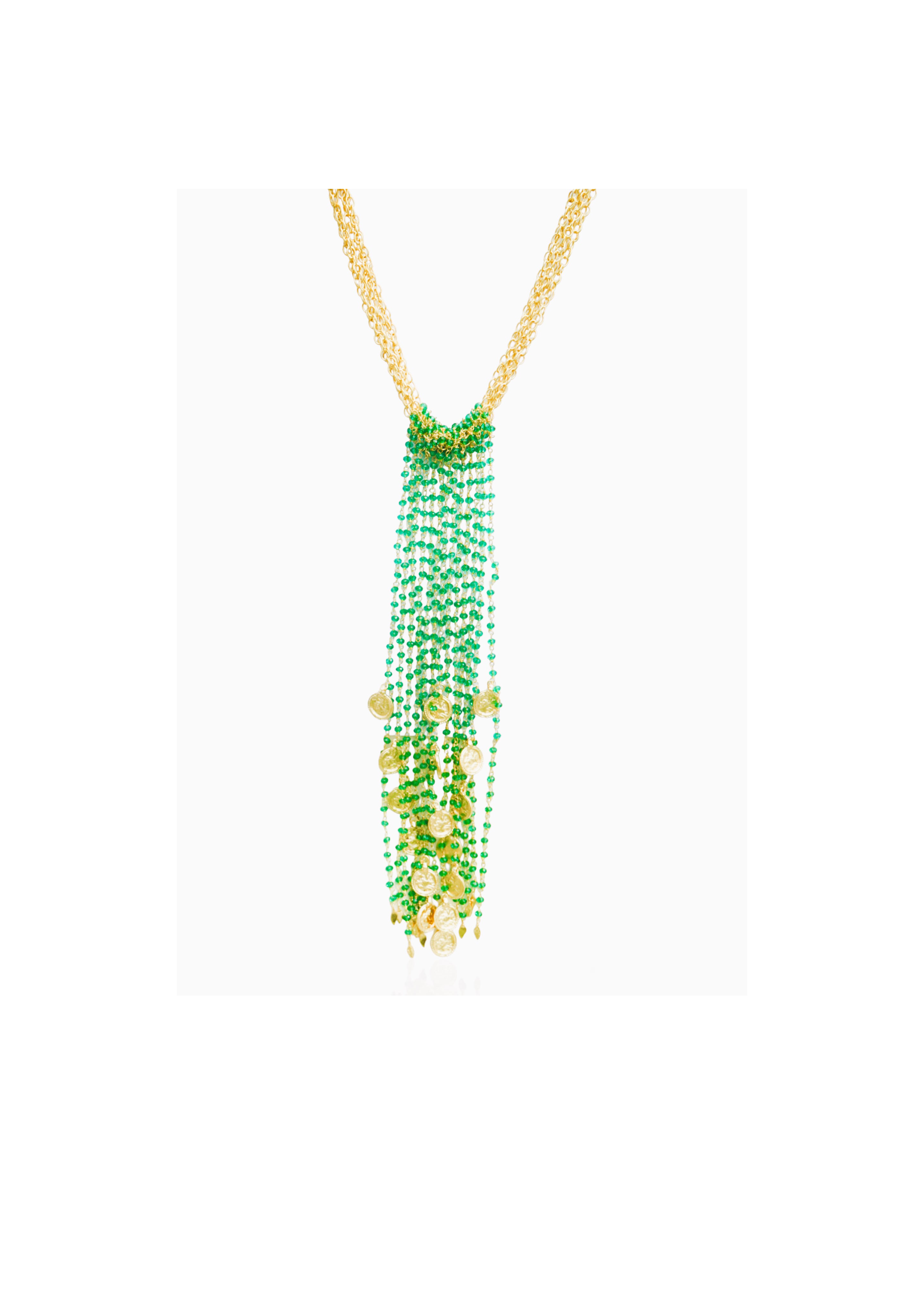 Revati Necklace - Ethical Brass Jewelry with Luxurious 22K Gold Finish