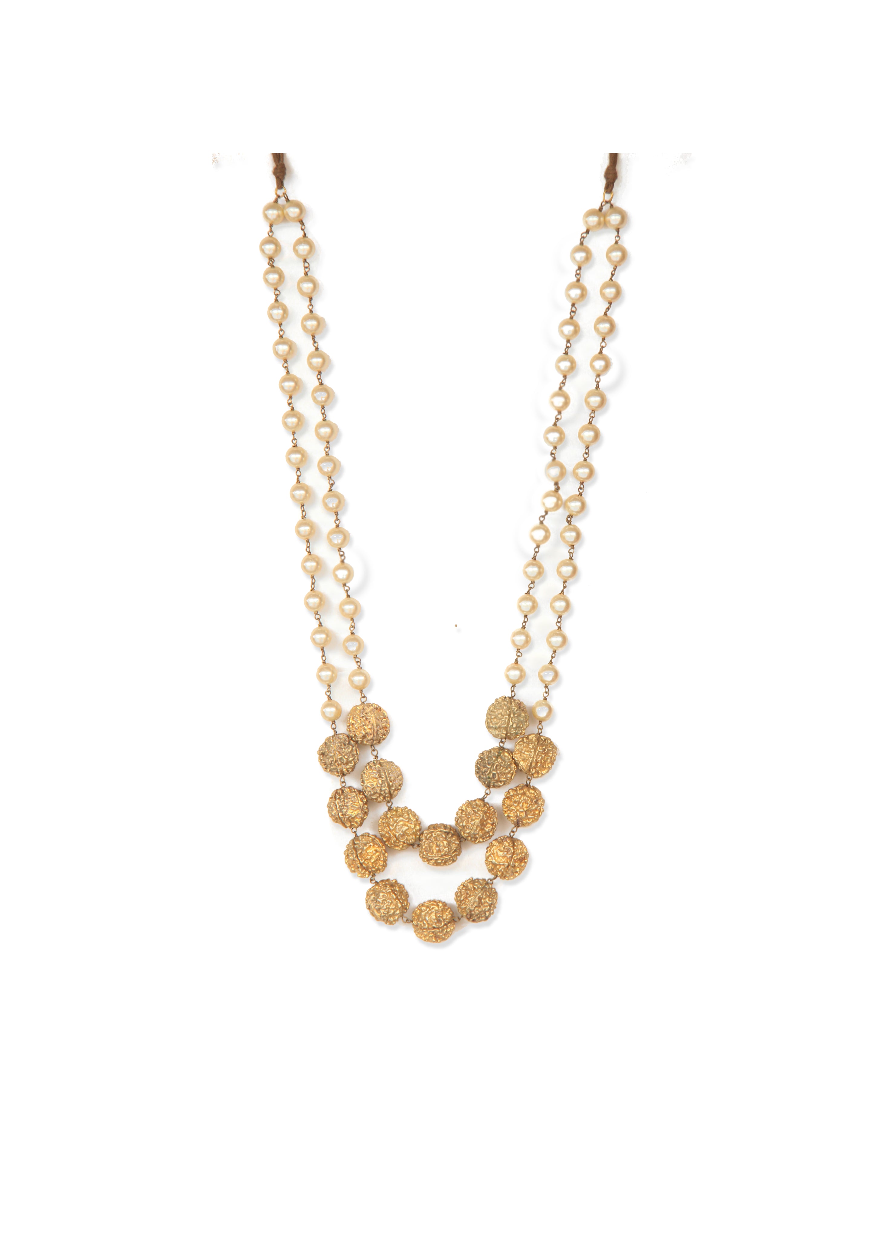 Moti Necklace - Pearls with 22K Gold Plate