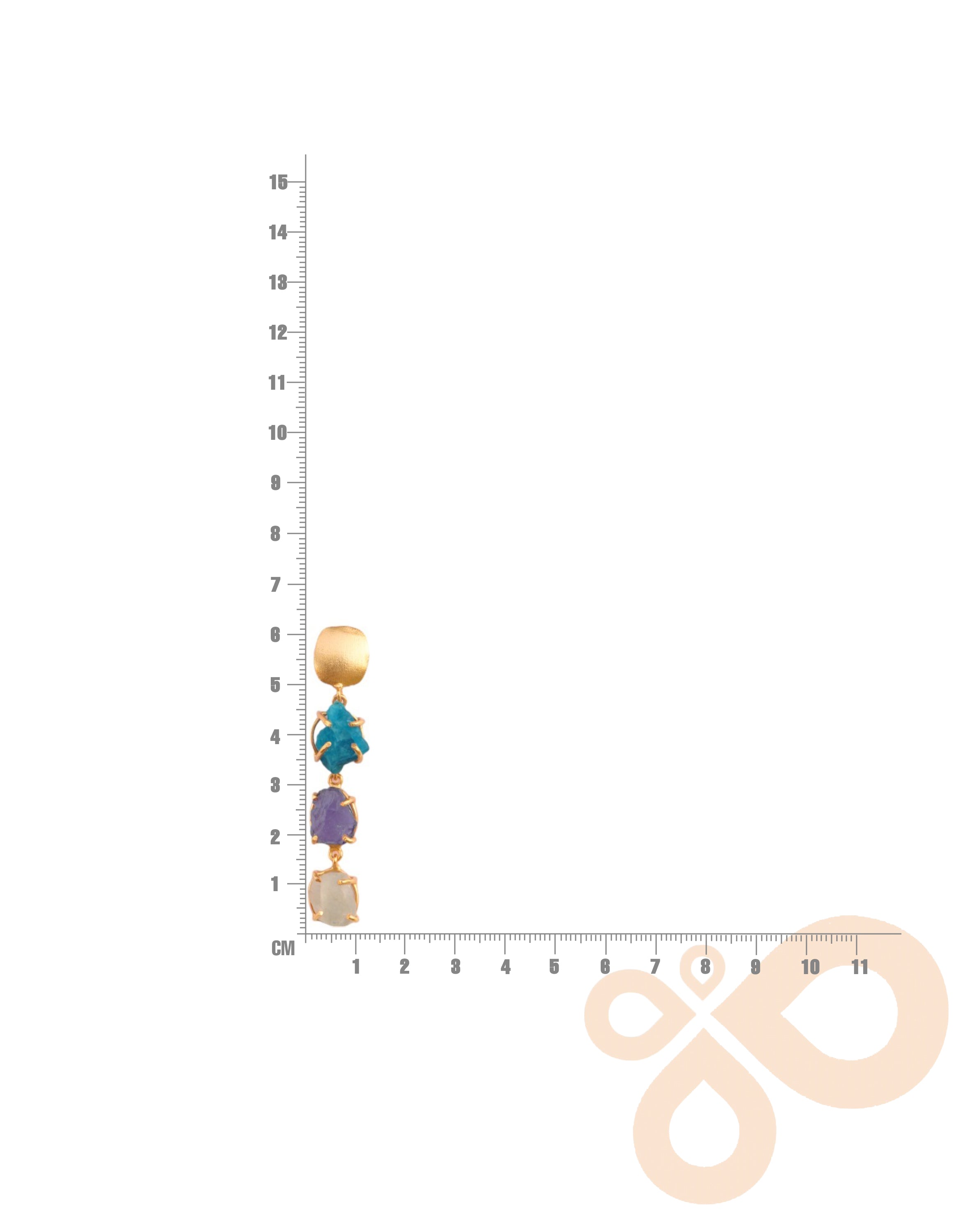 NOOR Earrings – 63mm Height, Handcrafted with a Luxe 18K Gold-Plated Finish for Indian Wear