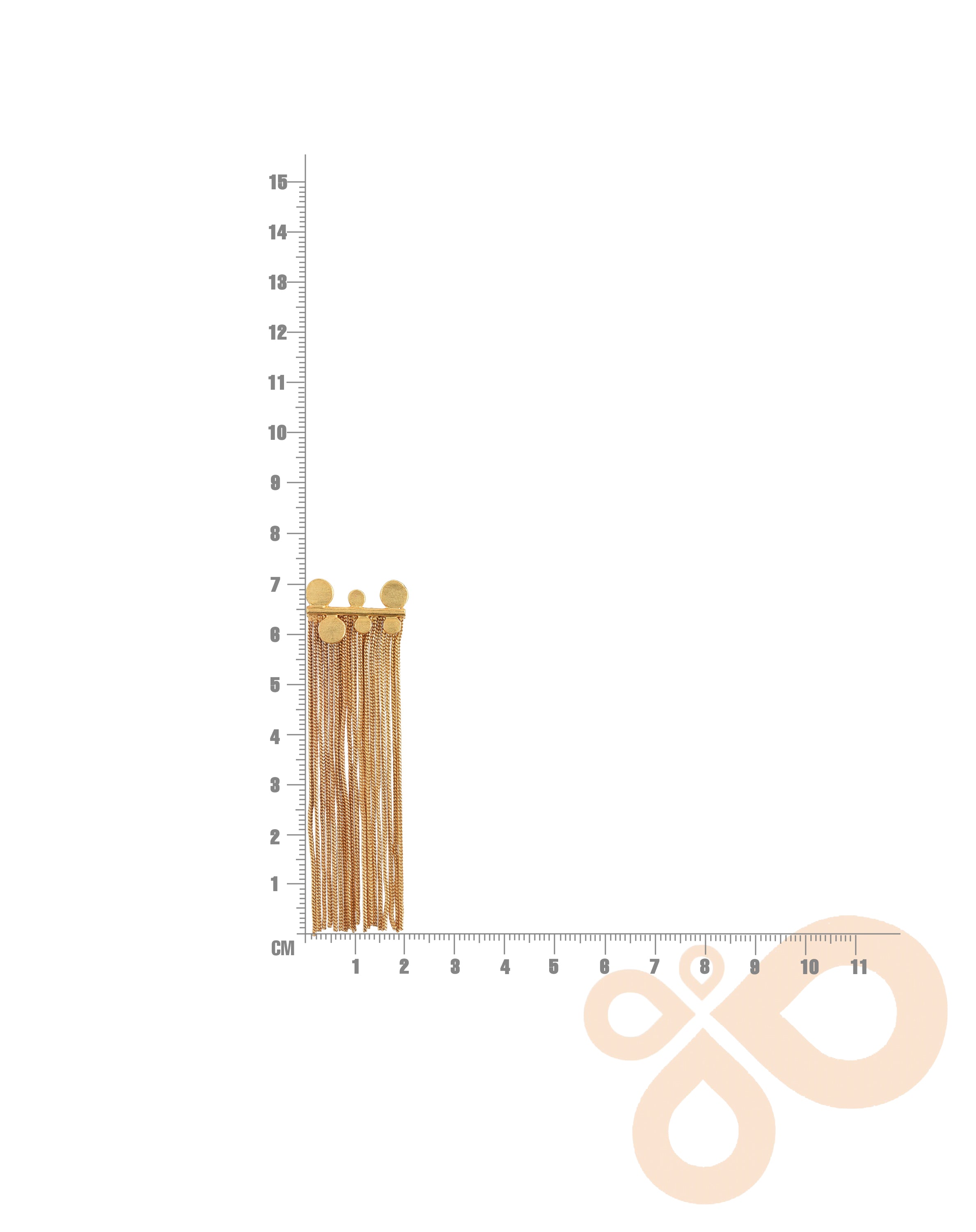 Handmade Maiden Earrings For Women 71 mm Height with 22K Gold-Plated Finish