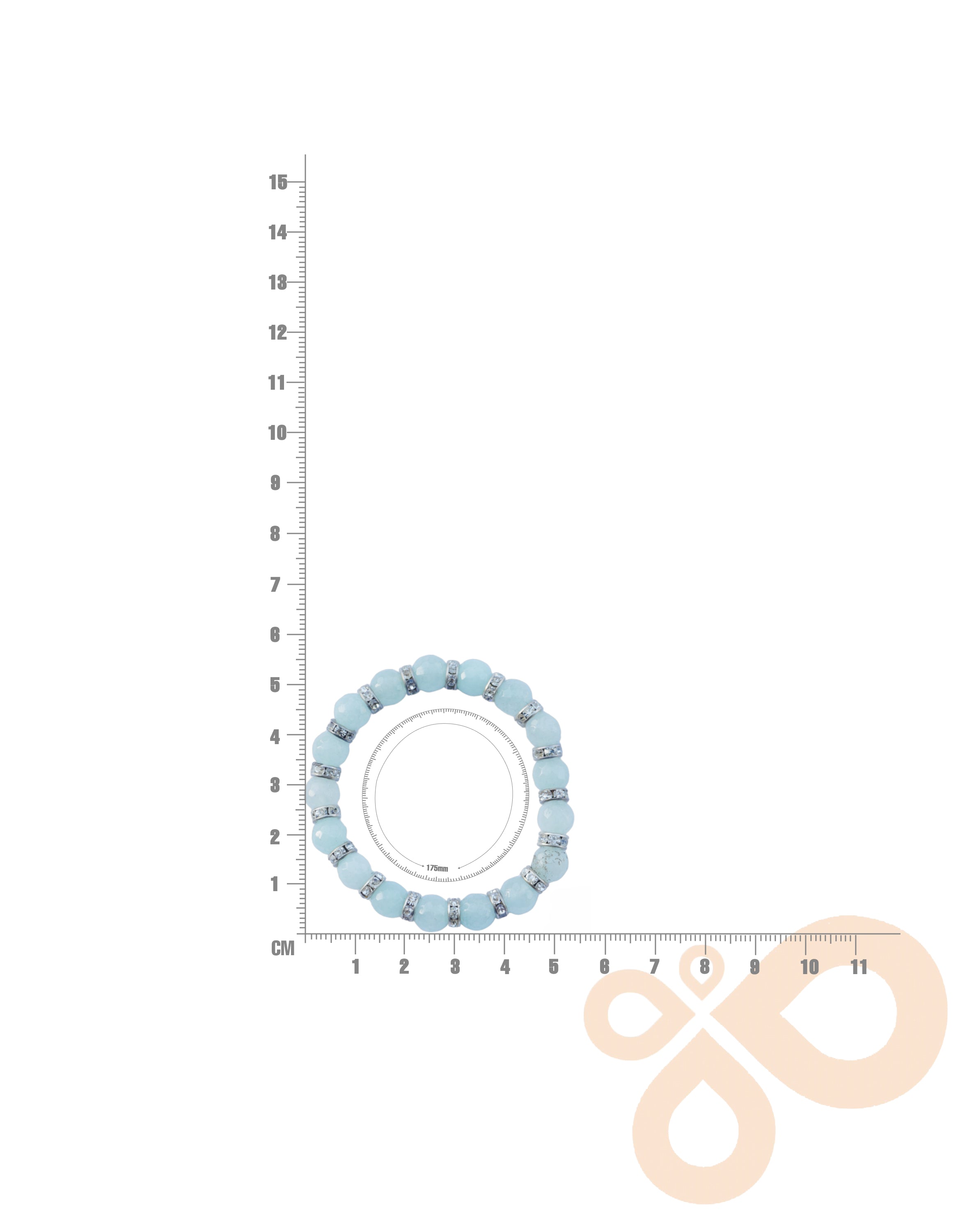 Handmade 18K Gold-Plated Stone Bracelet from India