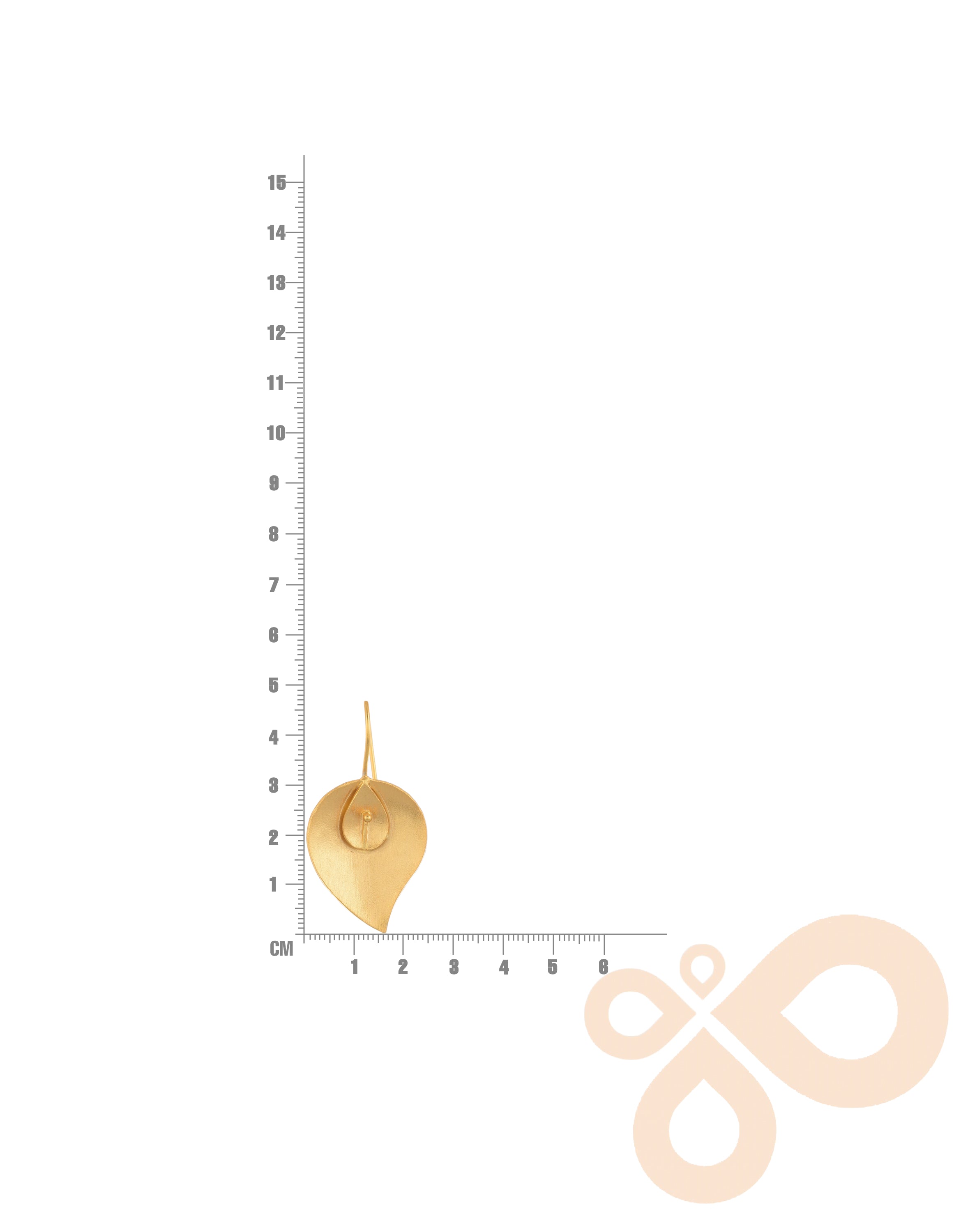 Classic Nature Earrings – 43mm Height with Handcrafted 18K Gold Plating