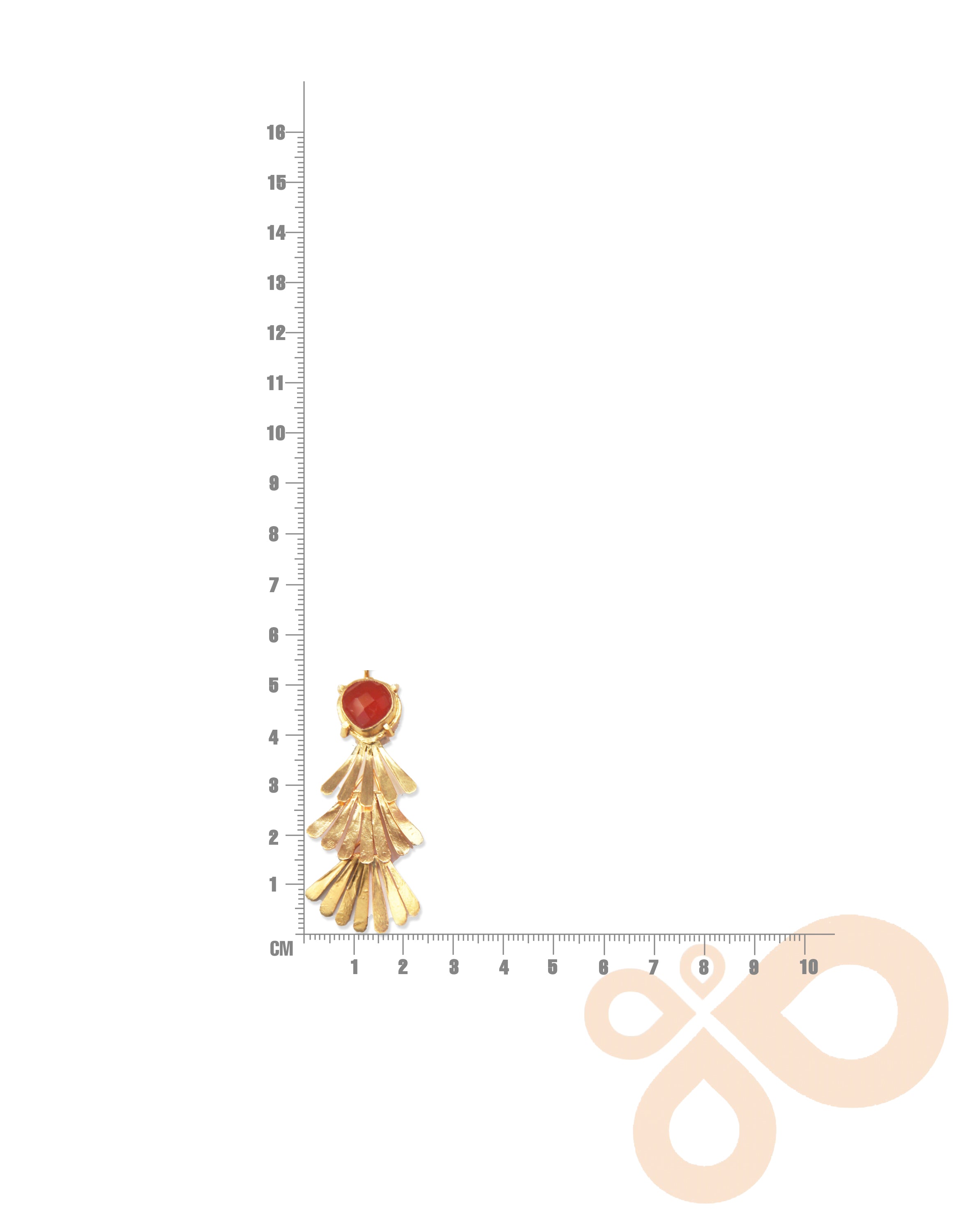 Fringe Necklace - Colorful Natural Stones with 18K Gold Plated Brass