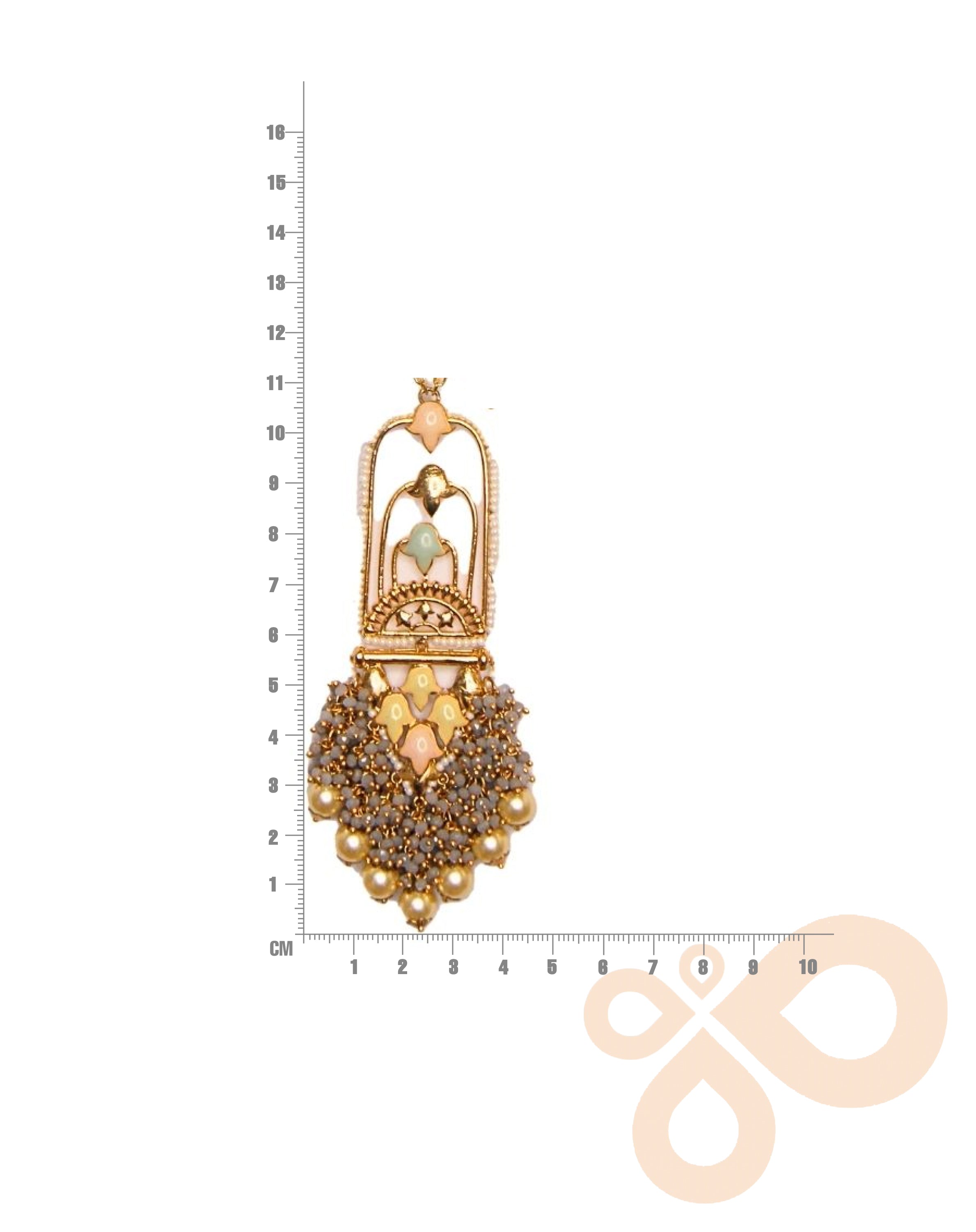 Jannat Necklace - Festive Brass Chandeliers with 22K Gold Plating