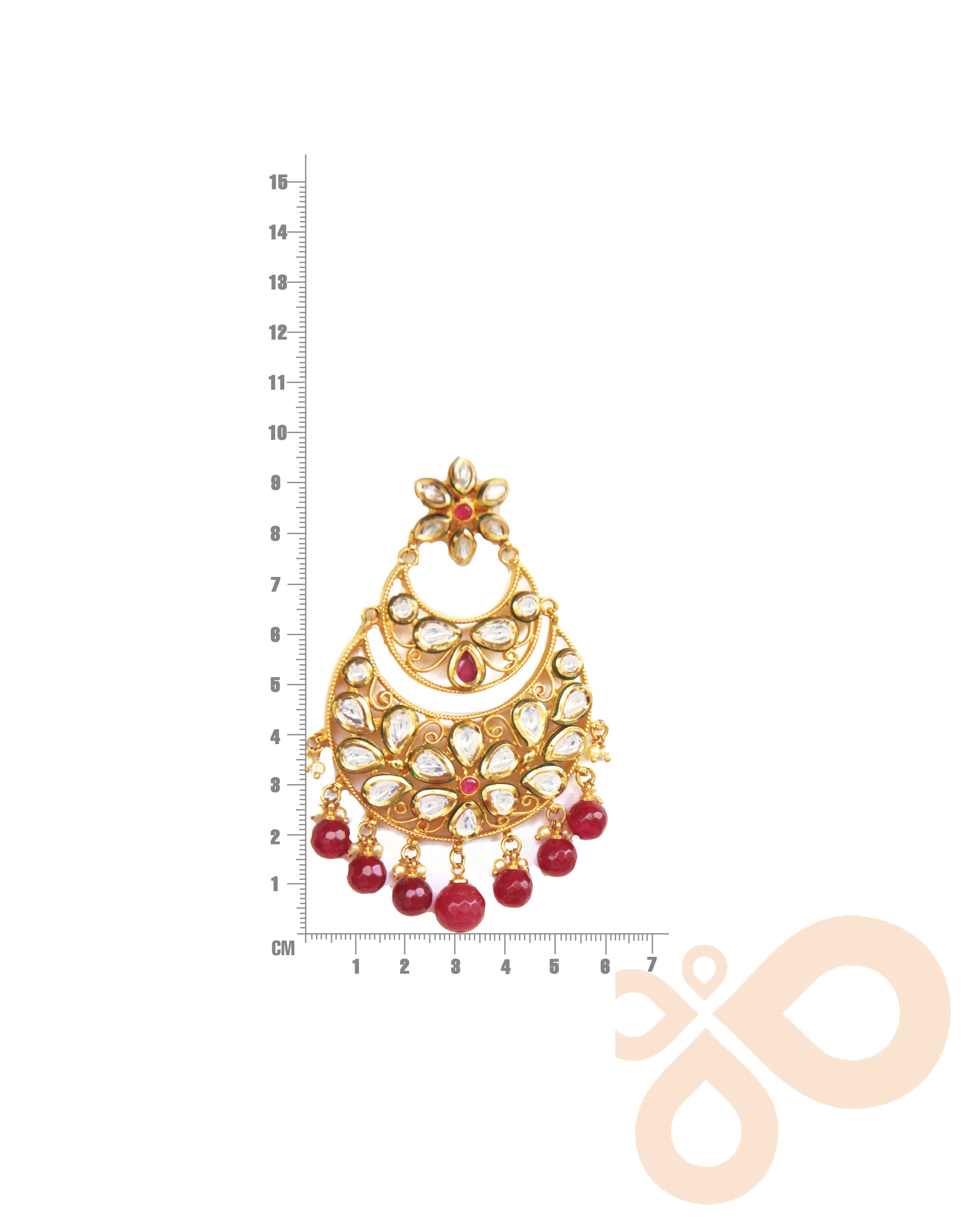 Handcrafted NOOR Earrings – 95mm Height, Featuring a Stunning 18K Gold-Plated Accent