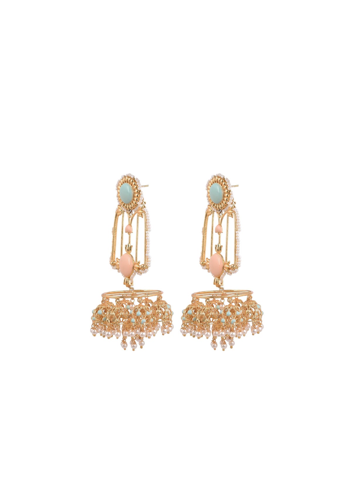 Jannat Earrings – Handmade Artisan Craft with 22K Gold Finish